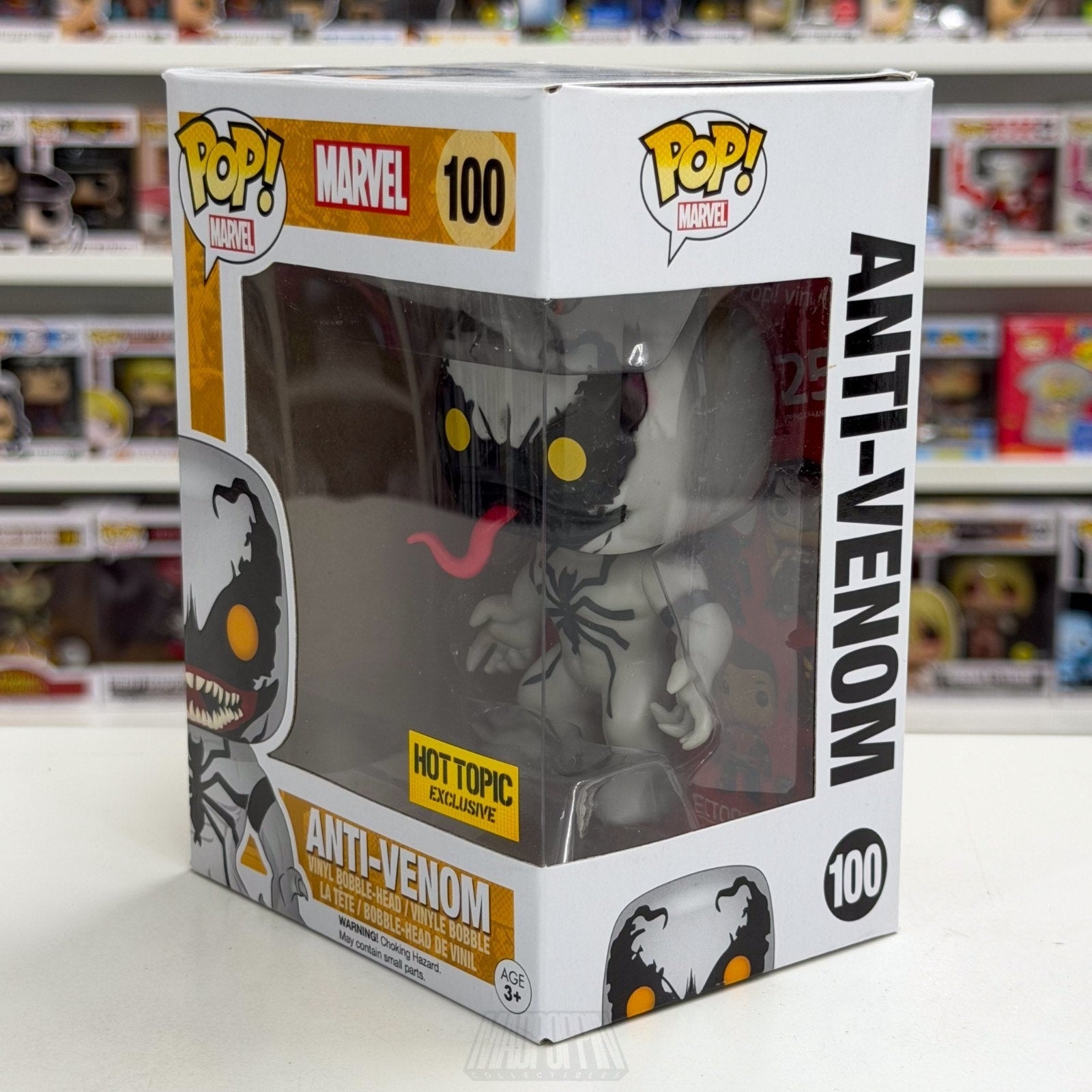 Funko Pop Marvel Anti-Venom Hot Topic Exclusive 100 Symbiote Spider Vinyl Figure