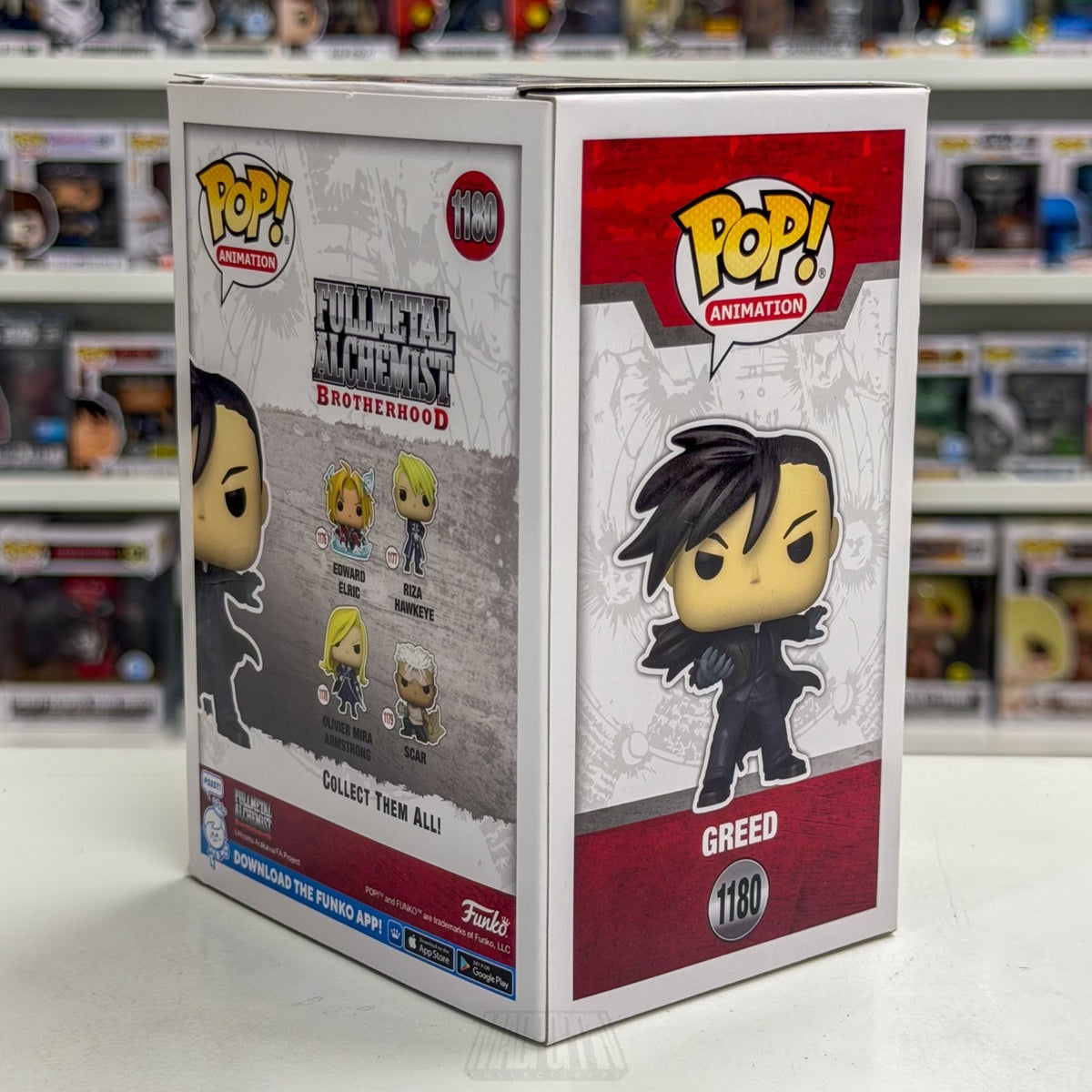 Funko Pop Anime Fullmetal Alchemist Greed Hot Topic 1180 Manga Toy Vinyl Figure