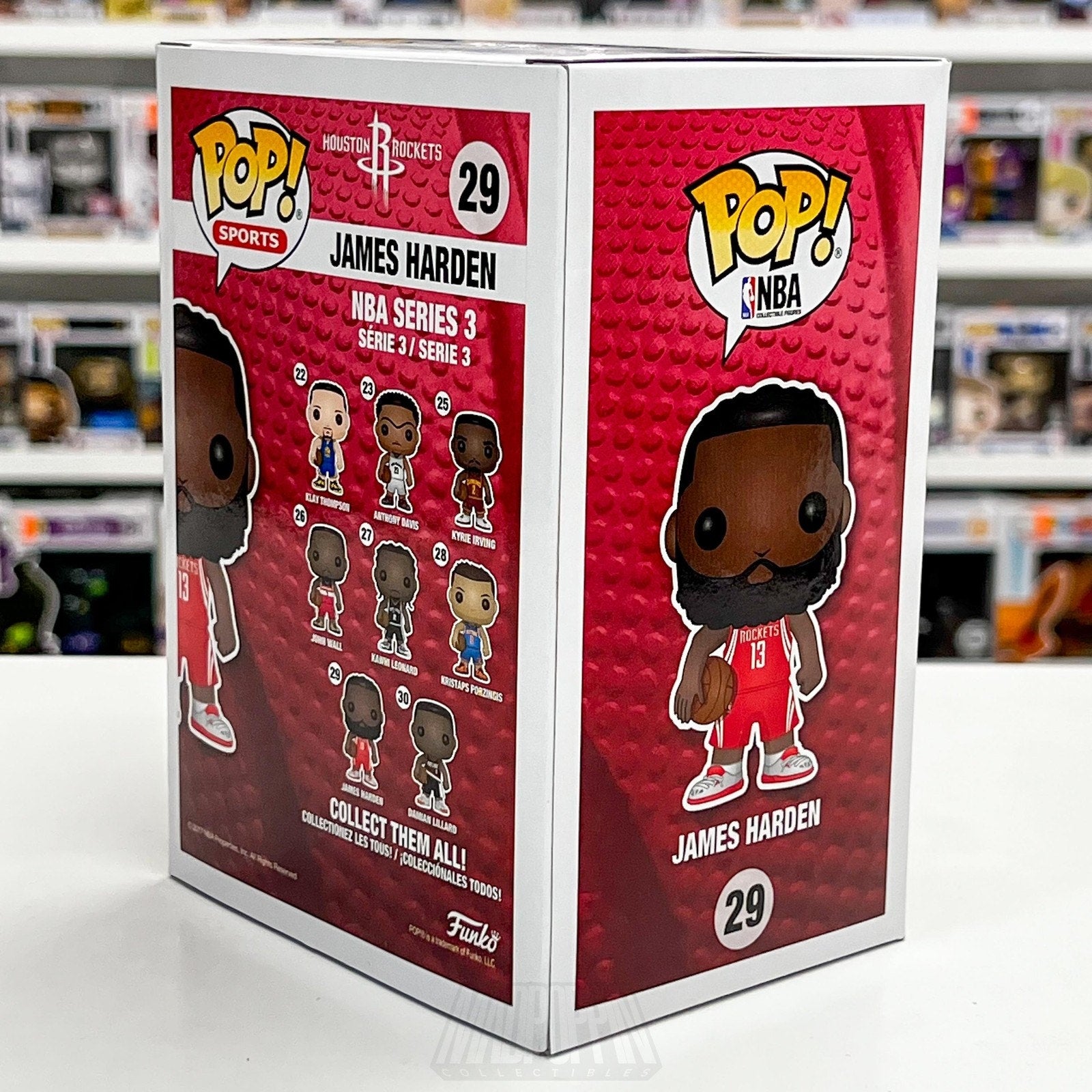 Funko Pop NBA James Harden #29 Houston Rockets Vinyl Figure 2017 Series 3 Boxed