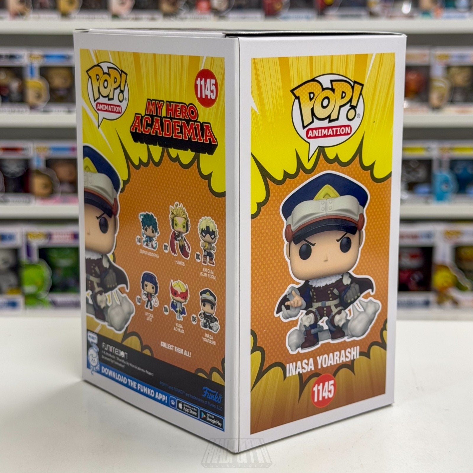 Funko Pop Anime My Hero Academia Inasa Yoarashi 1145 Japanese Manga Vinyl Figure