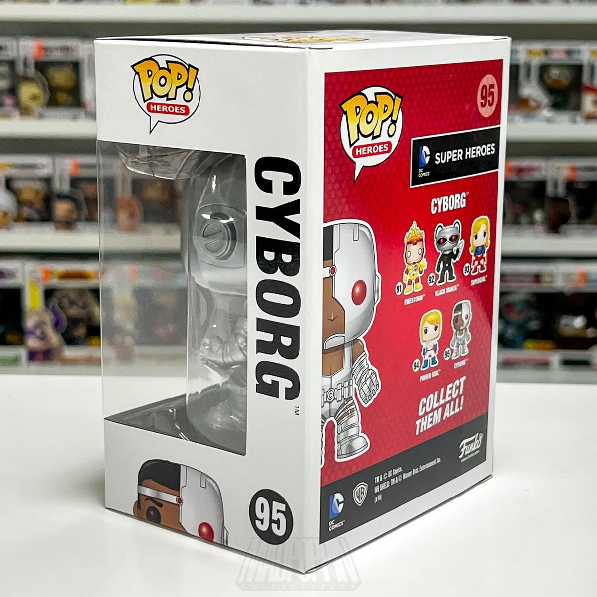 Funko Pop DC Comics Super Heroes Cyborg 95 Justice League Genius Vinyl Figure