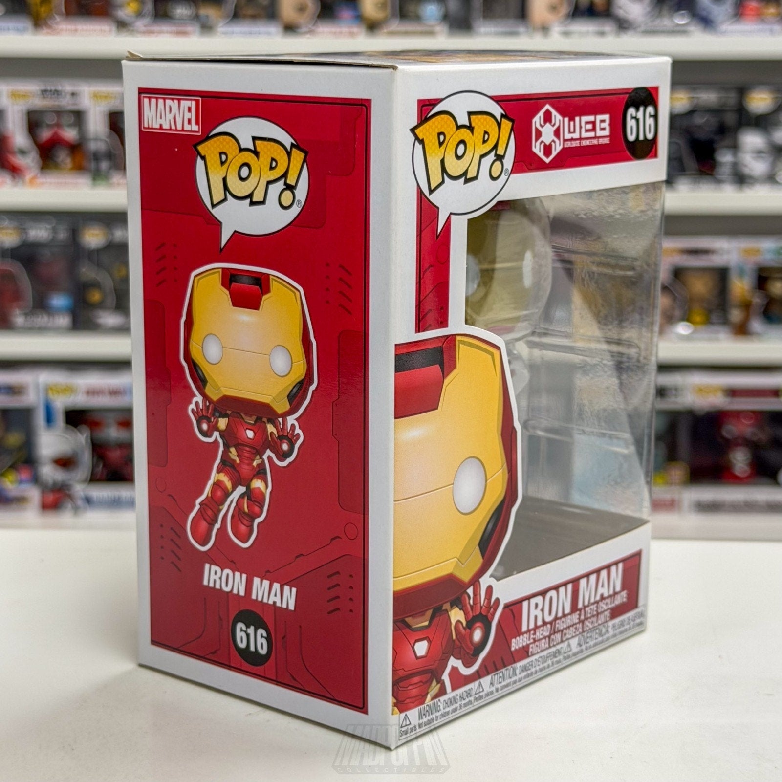 Funko Pop Marvel WEB Iron Man Disney Park Exclusive 616 Superhero Vinyl Figure