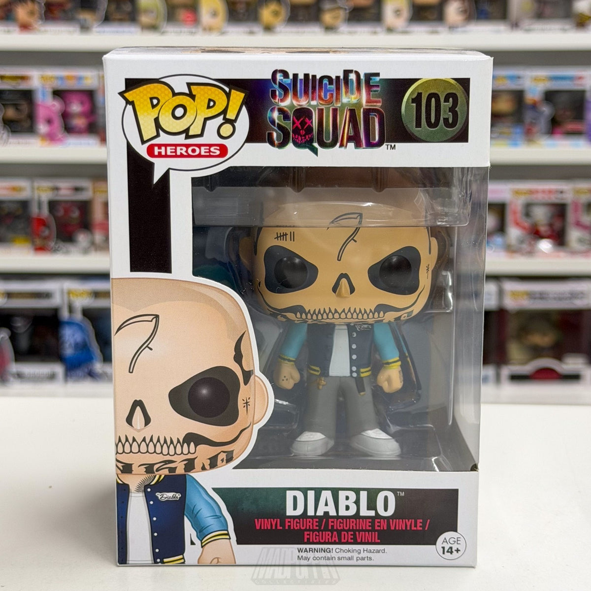 Funko Pop DC Super Heroes Suicide Squad El Diablo 103 Fire Devil Vinyl Figure