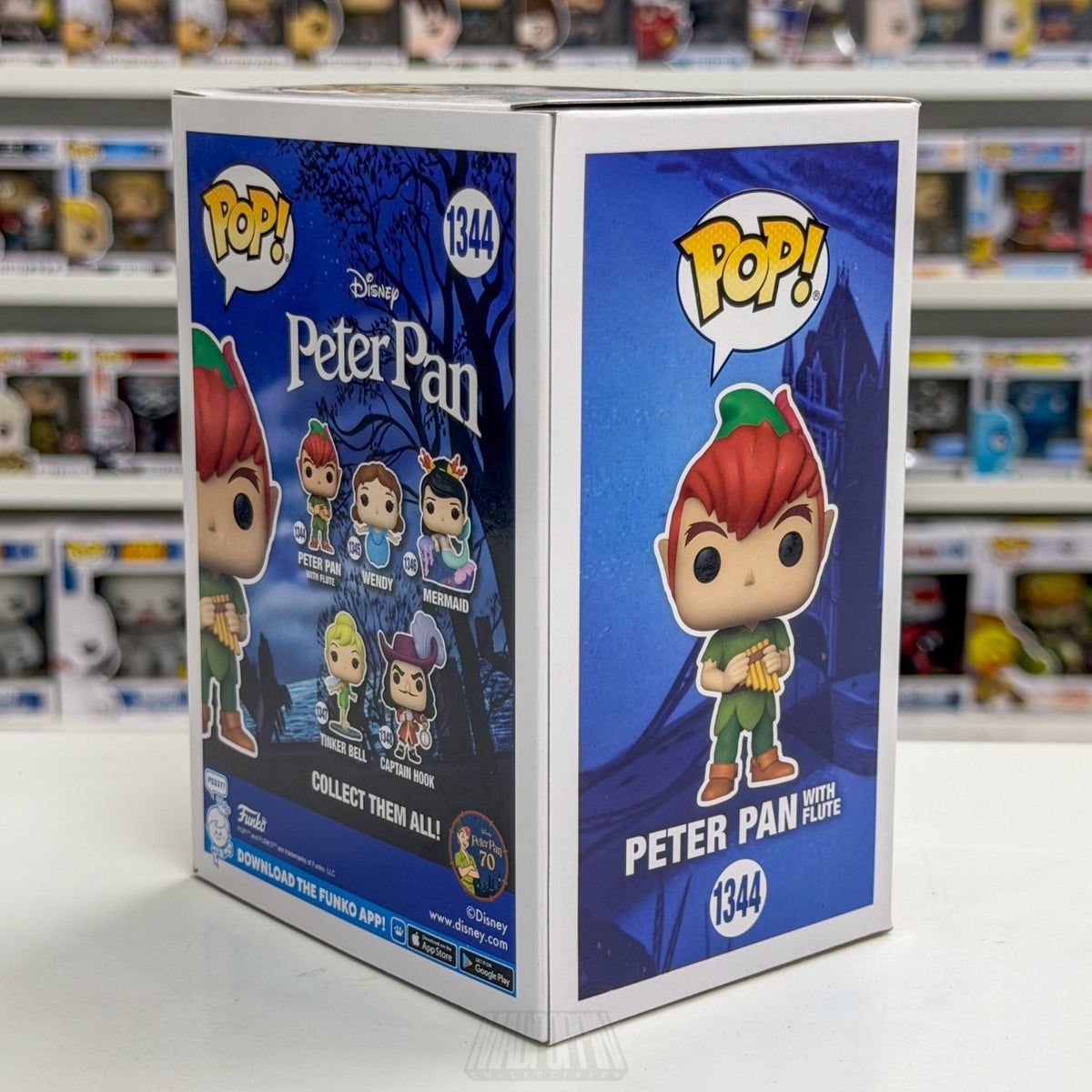 Funko Pop Disney Peter Pan w/Flute 1344 Never Land Pirates Fantasy Vinyl Figure