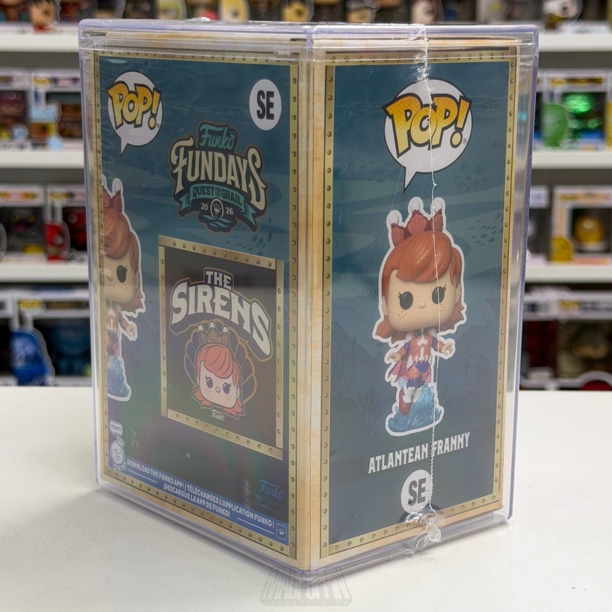 Funko Pop Fundays Atlantean Franny Diamond SE 1150 Grail SDCC 2026 CON STICKER