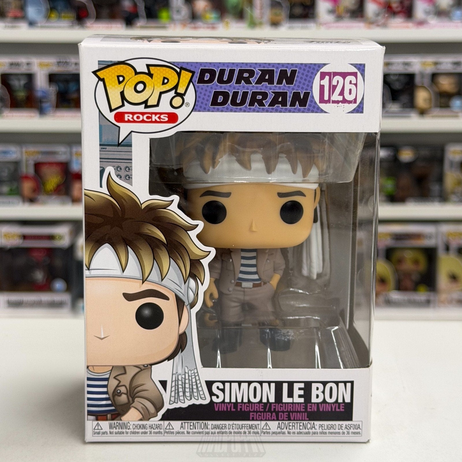 Funko Pop Rocks Duran Duran Simon Le Bon 126 Music English New Wave Vinyl Figure