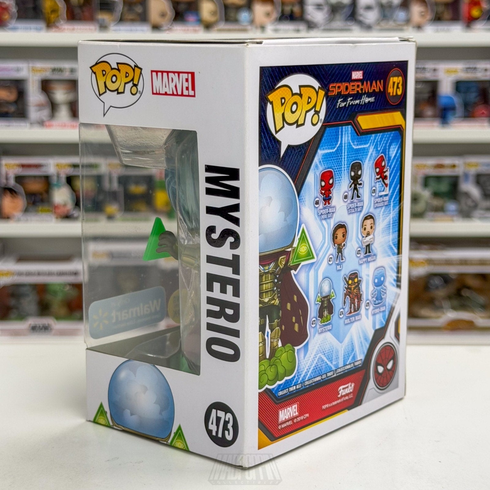 Funko Pop Marvel Spider-Man Far From Home Mysterio Glow Walmart 473 Vinyl Figure