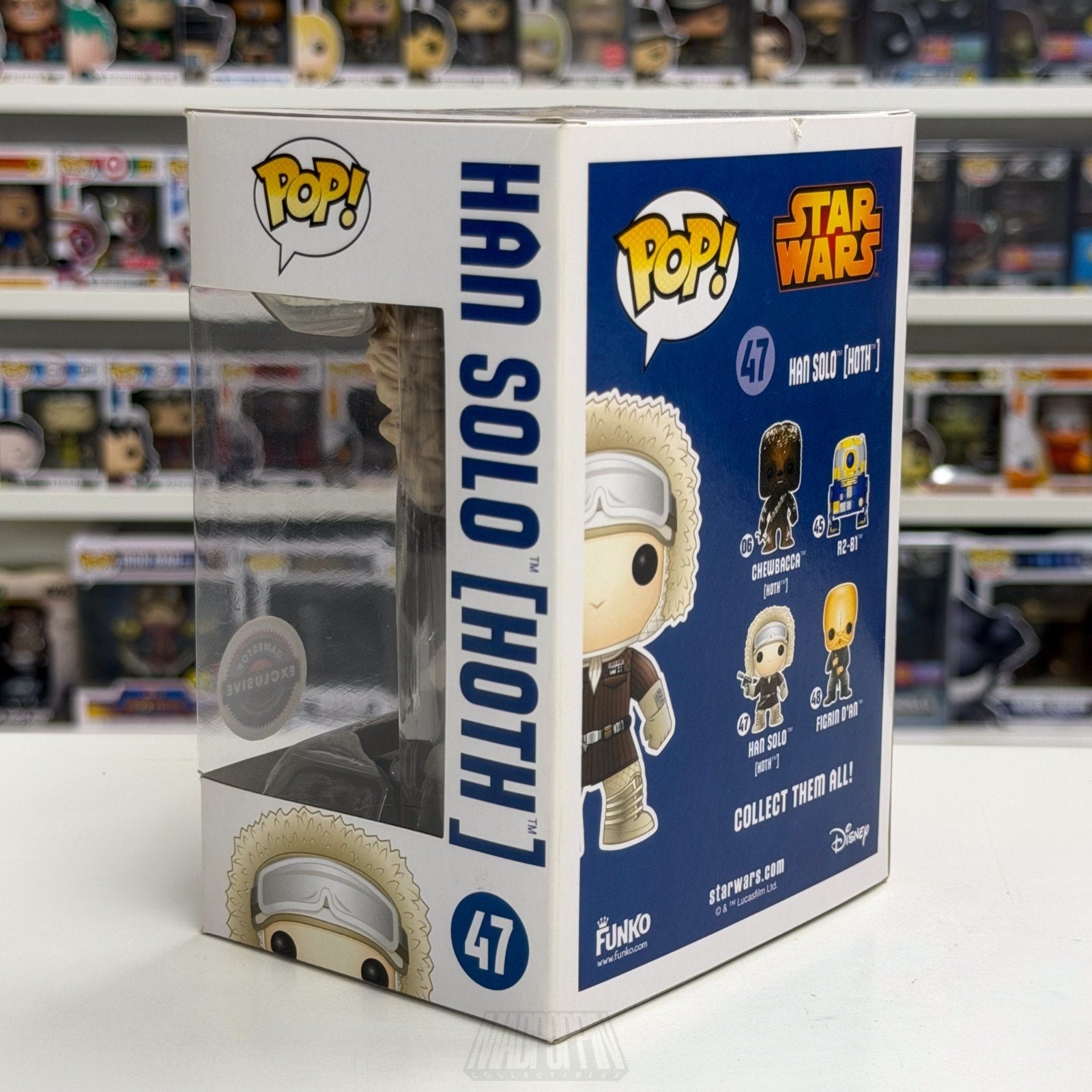 Funko Pop Star Wars Han Solo Hoth Blue Box GameStop 47 ESB Ice Toy Vinyl Figure