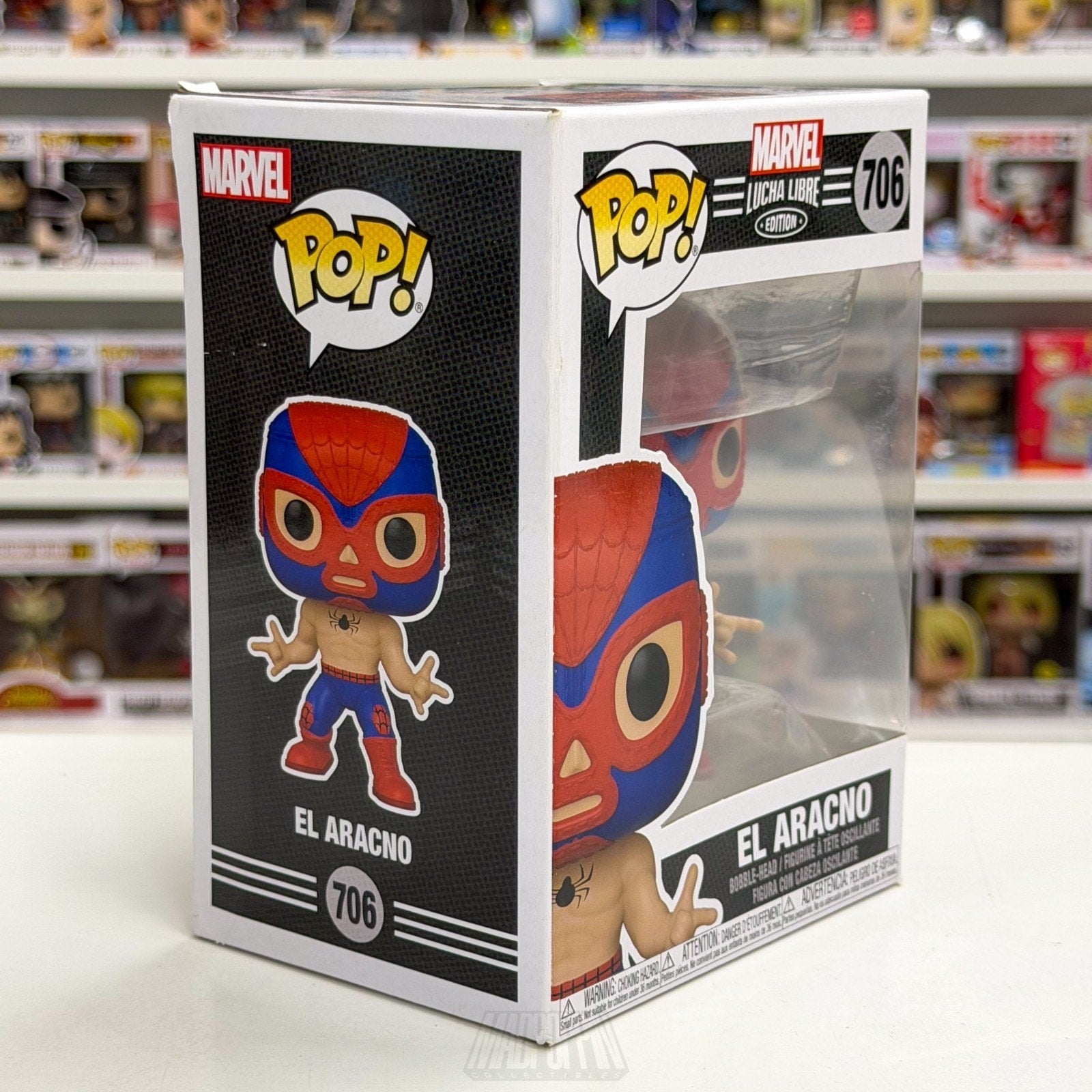 Funko Pop Marvel Lucha Libre El Aracno 706 Venom Wrestling Toy Vinyl Figure