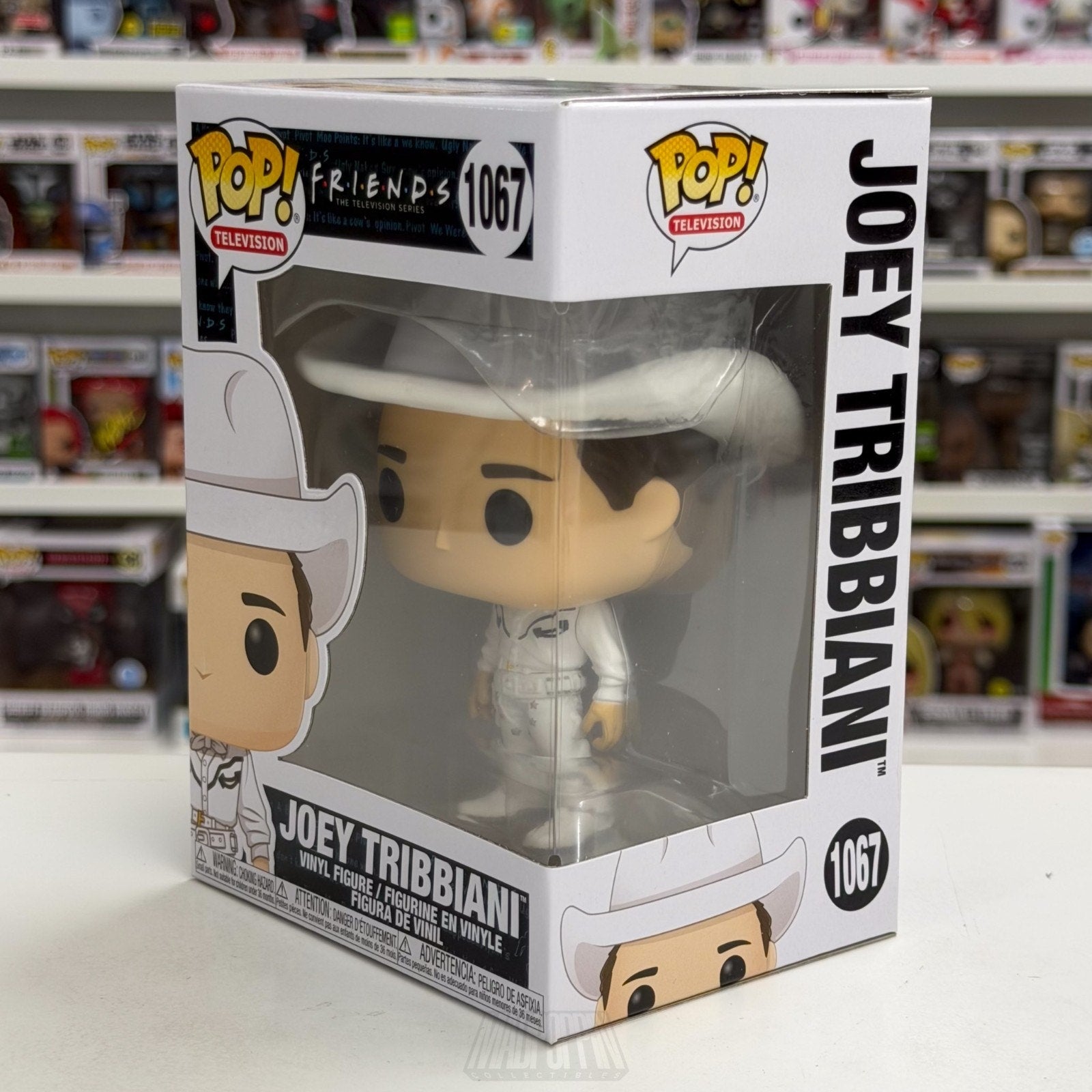 Funko Pop TV Friends Joey Tribbiani 1067 White Cowboy Outfit Toy Vinyl Figure