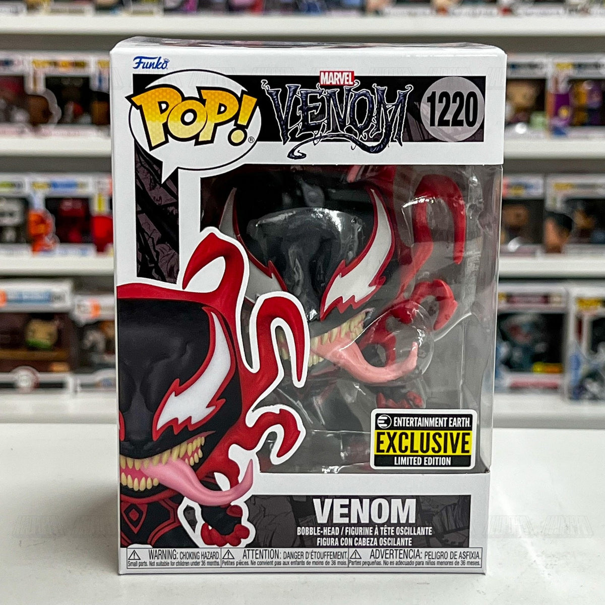 Funko Pop Marvel Venom Carnage Miles Morales Entertainment Earth 1220 Toy Figure