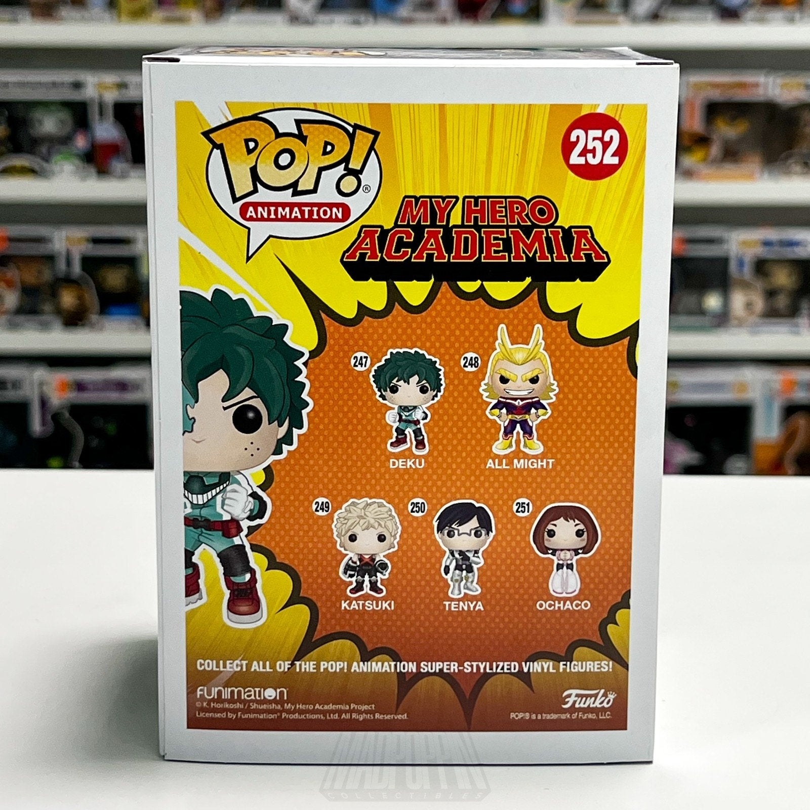 Funko Pop Anime My Hero Academia Deku Battle Hot Topic 252 Izuku Midoria Figure