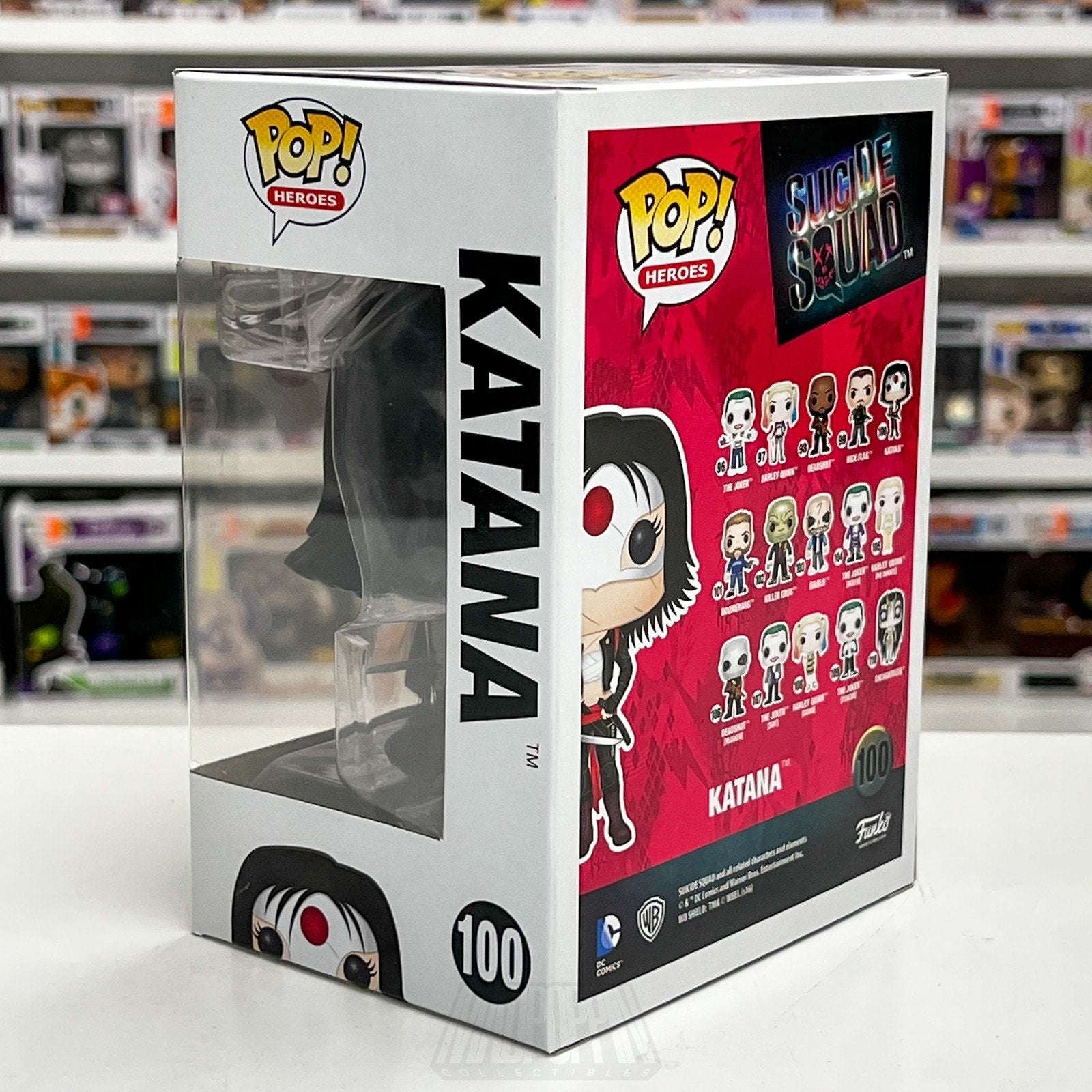 Funko Pop DC Super Heroes Suicide Squad Katana 100 Samurai Movie Vinyl Figure