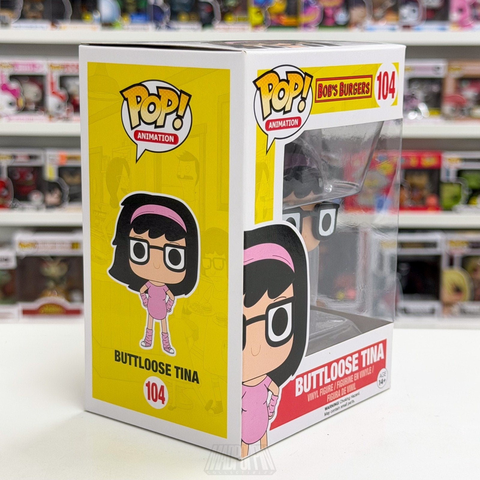 Funko Pop Animation Bobs Burgers Buttloose Tina Belcher 104 Sitcom Vinyl Figure