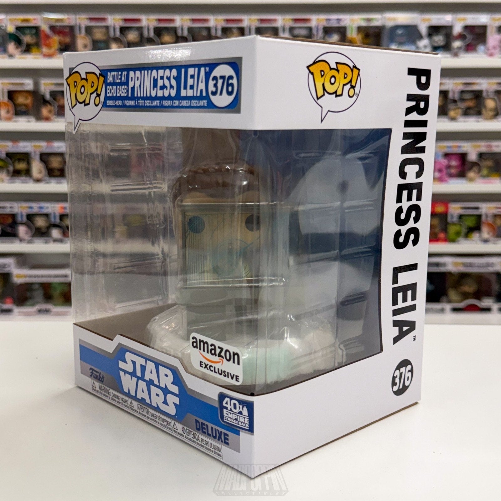Funko Pop Star Wars Battle Echo Base Princess Leia Amazon 376 ESB Vinyl Figure