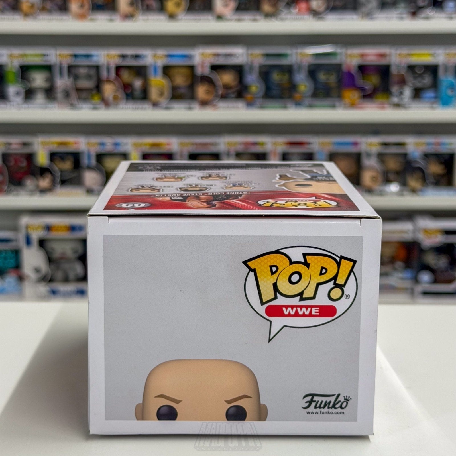 Funko Pop WWE Stone Cold Steve Austin Metallic Two Belts 89 Wrestling Toy Figure