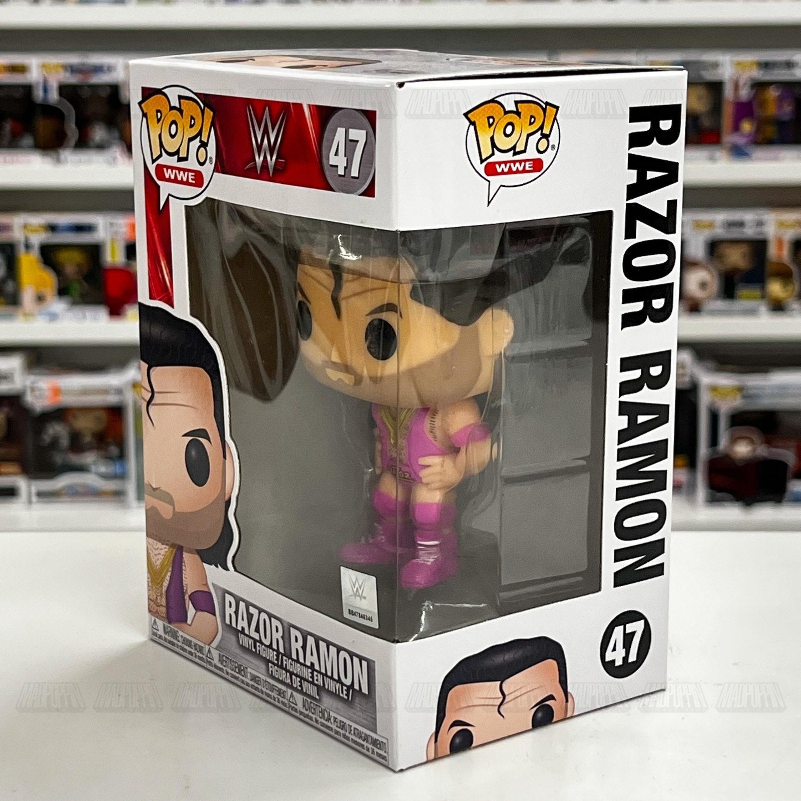 Funko Pop WWE Razor Ramon Pink Outfit 47 WWF Wrestling Champion Toy Vinyl Figure
