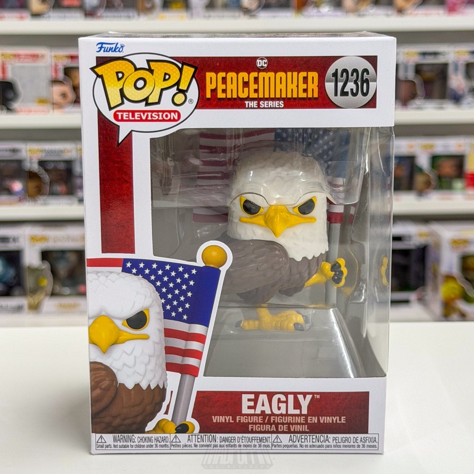 Funko Pop TV Peacemaker Eagly 1236 Suicide Squad Vigilante Eagle Vinyl Figure