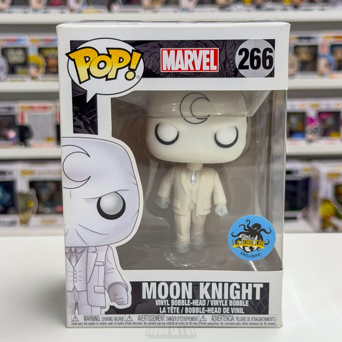 Funko Pop Marvel Moon Knight White Suit LACC Comikaze 266 Vigilante Vinyl Figure