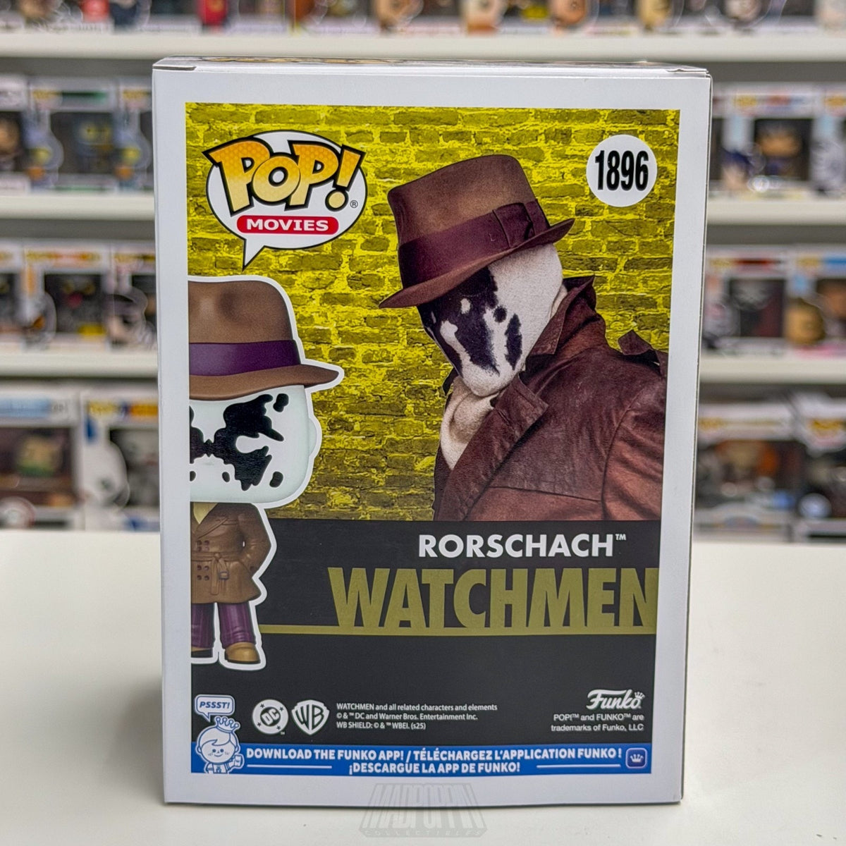 Funko Pop DC Comics Movies Watchmen Rorschach Exclusive 1896 Toy Vinyl Figure