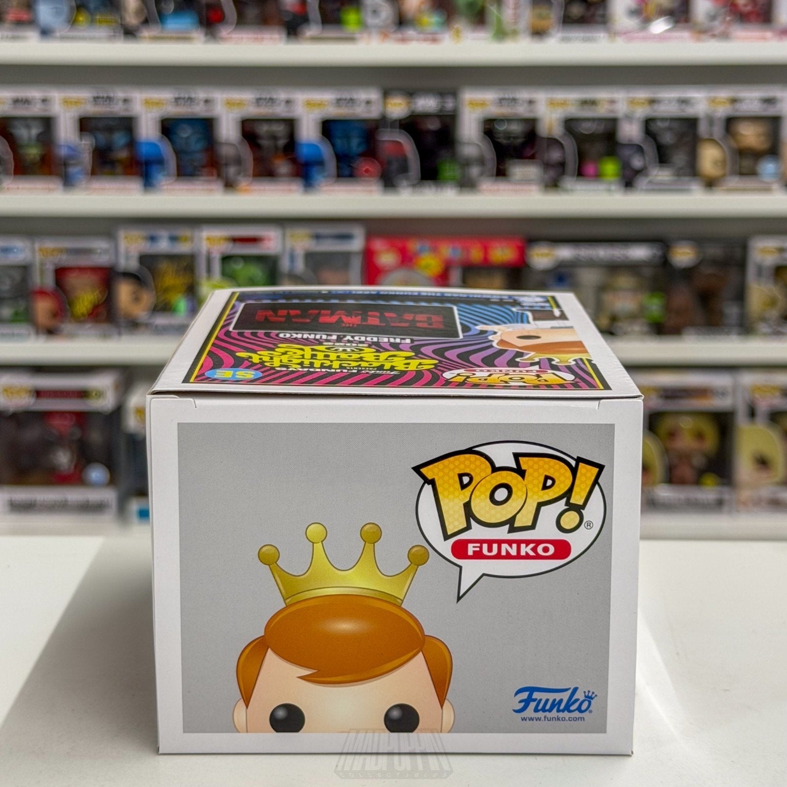 Funko Pop Fundays Blacklight Battle Freddy as Batman SE DC Heroes Vinyl Figure