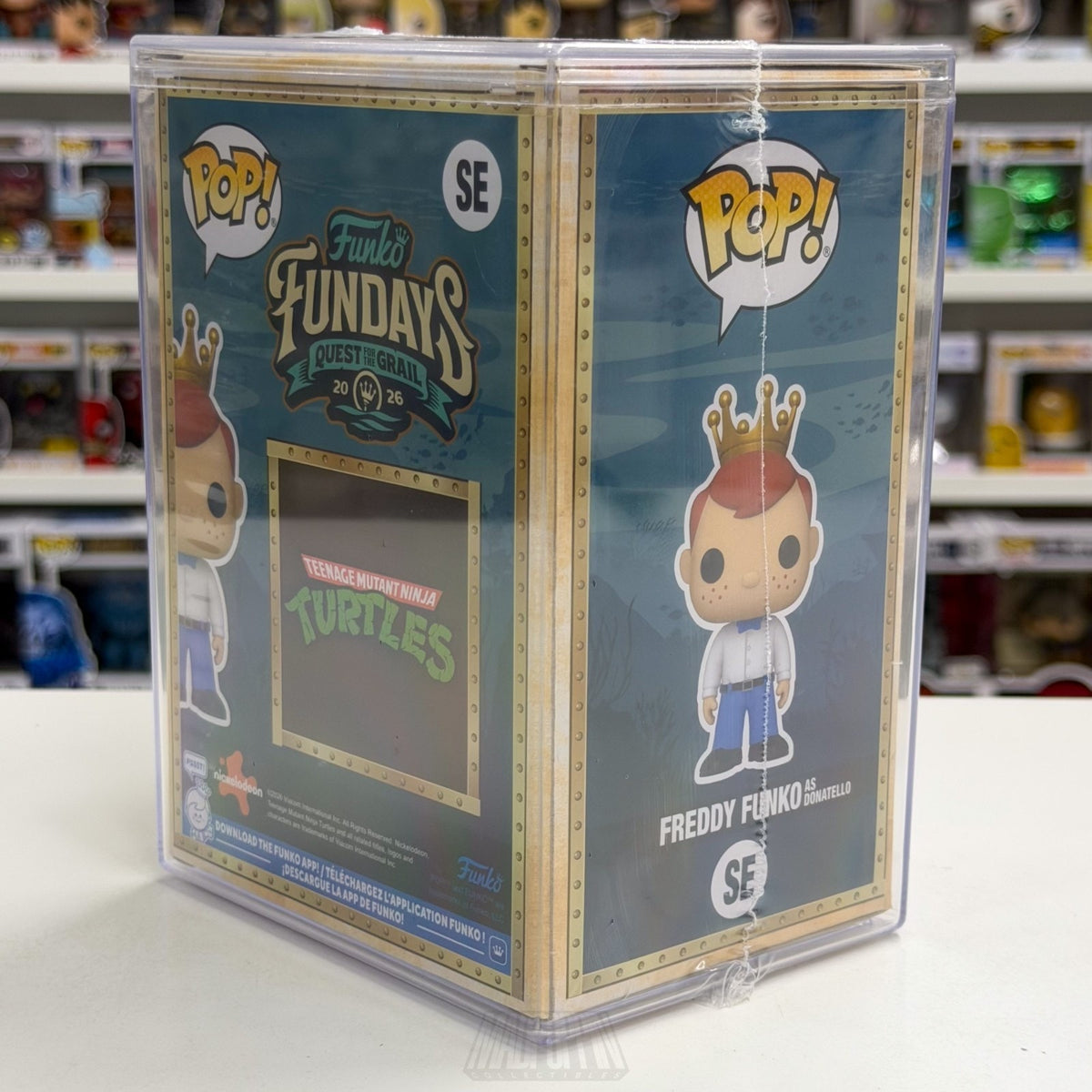 Funko Pop Fundays Freddy Donatello TMNT SE Quest Grail SDCC 2026 CON STICKER