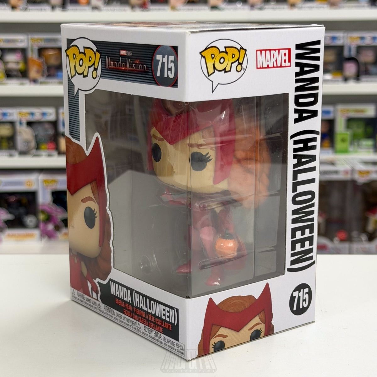 Funko Pop Marvel WandaVision Halloween Wanda 715 MCU Scarlet Witch Vinyl Figure