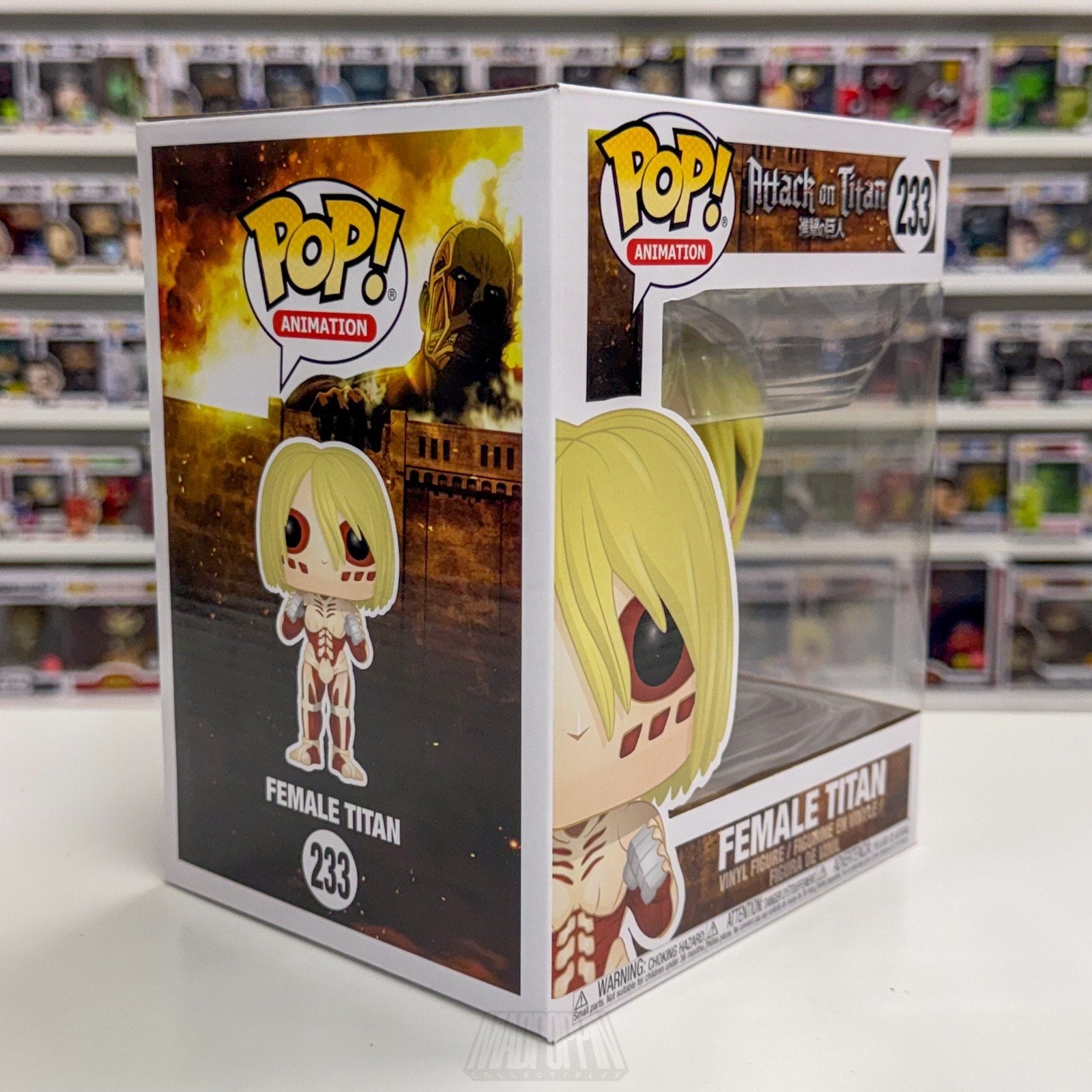 Funko Pop Anime Attack on Titan Female Titan 6" 233 Japanese Manga Vinyl Figure