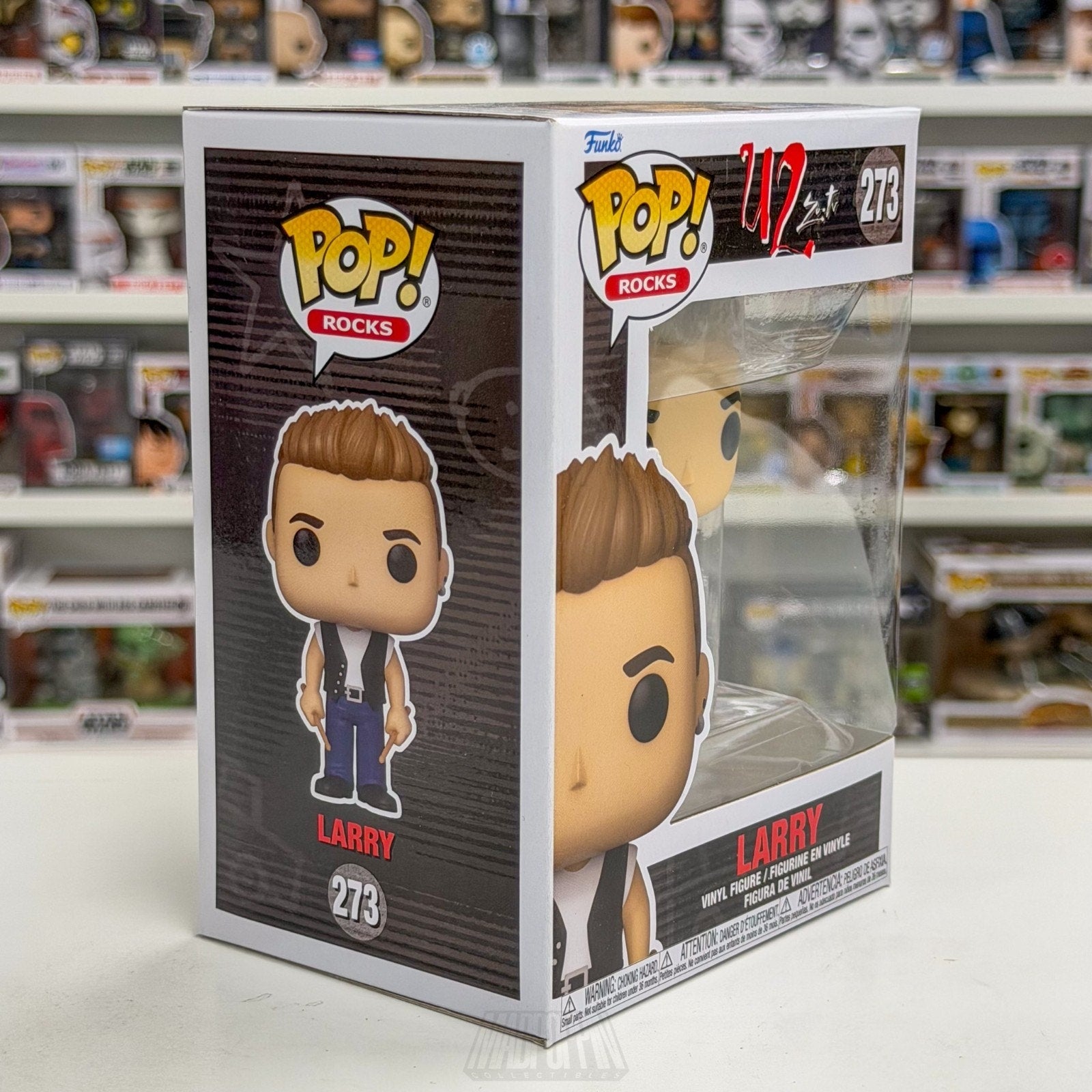 Funko Pop Rocks U2 Zoo TV Larry Mullen 273 Alternative Irish Band Vinyl Figure