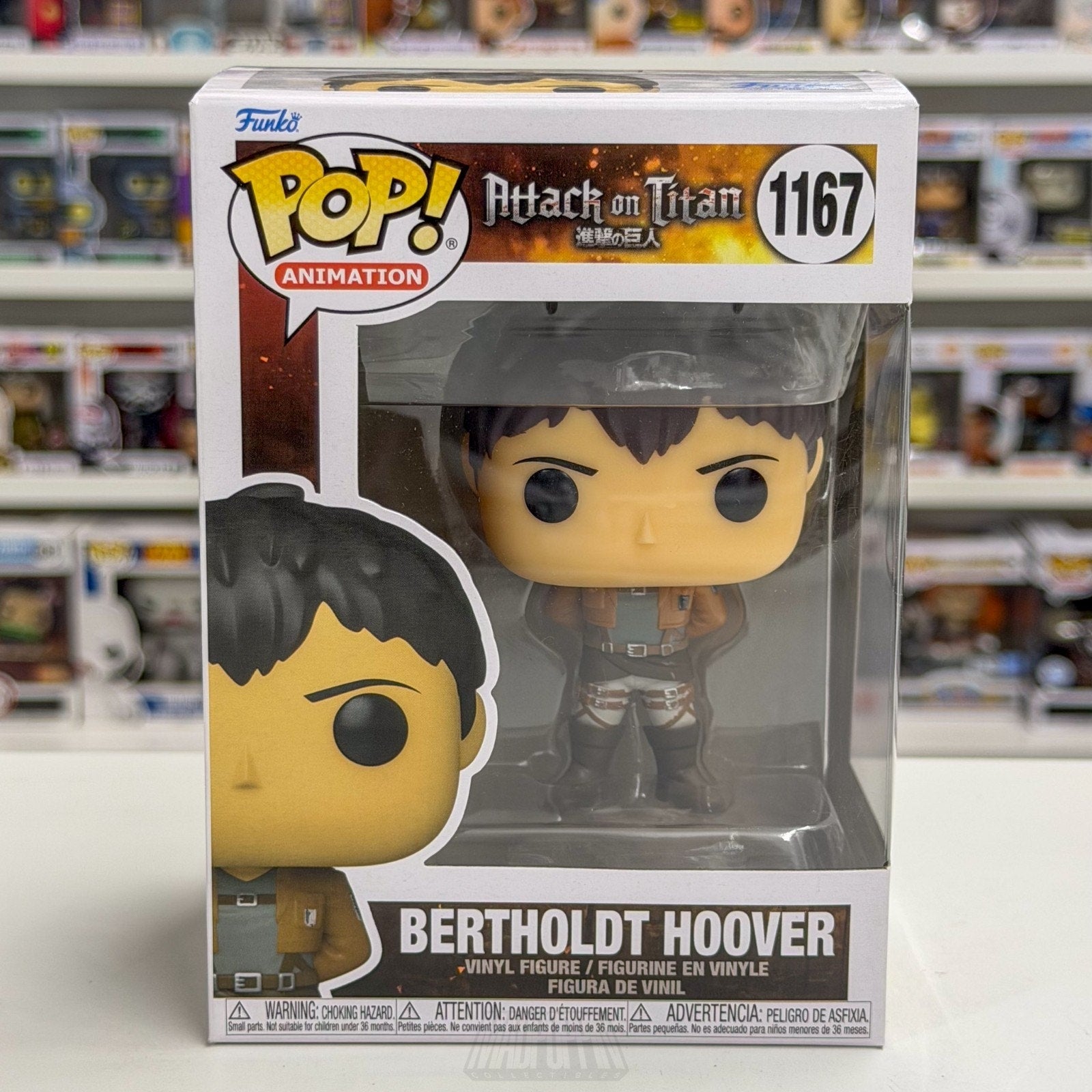 Funko Pop Anime Attack on Titan Bertholdt Hoover 1167 Japan Manga Vinyl Figure