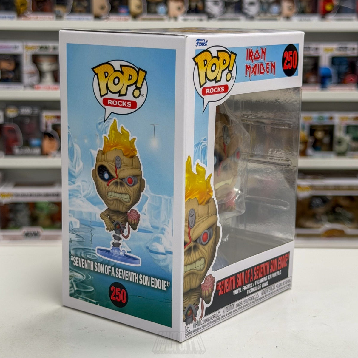 Funko Pop Rocks Iron Maiden Seventh Son of a Seventh Eddie 250 Metal Toy Figure