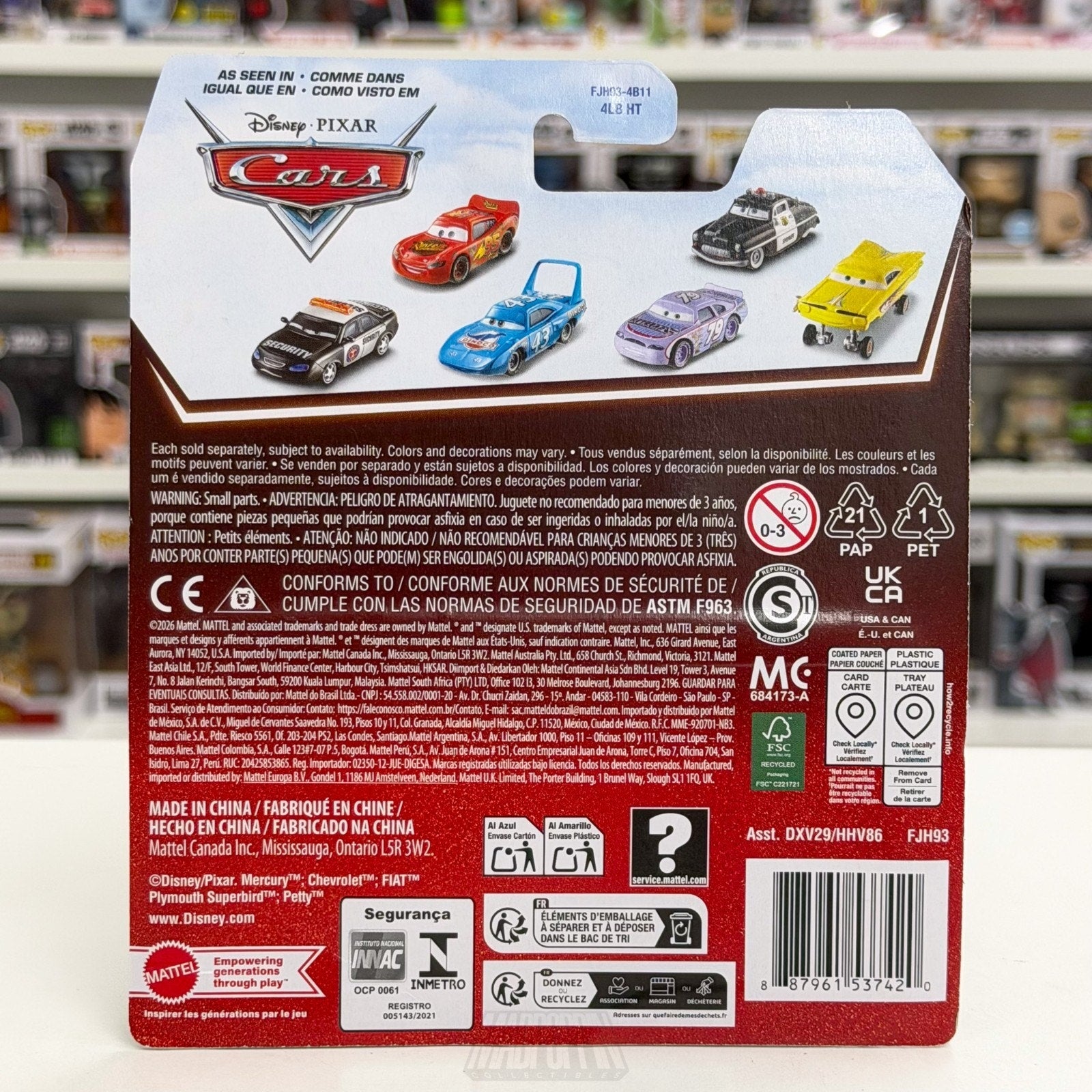 Mattel Disney Pixar Cars 20th Anniversary Luigi & Guido Diecast 1:55 Animation
