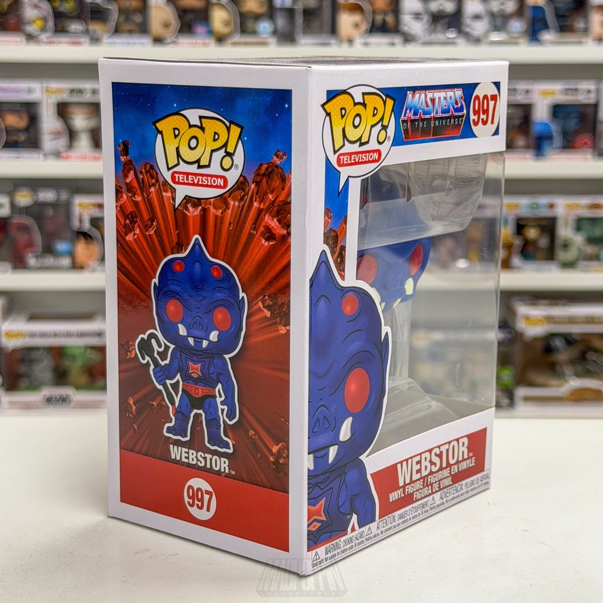 Funko Pop TV Masters of the Universe MOTU Webstor 997 Cartoon 80s Vinyl Figure