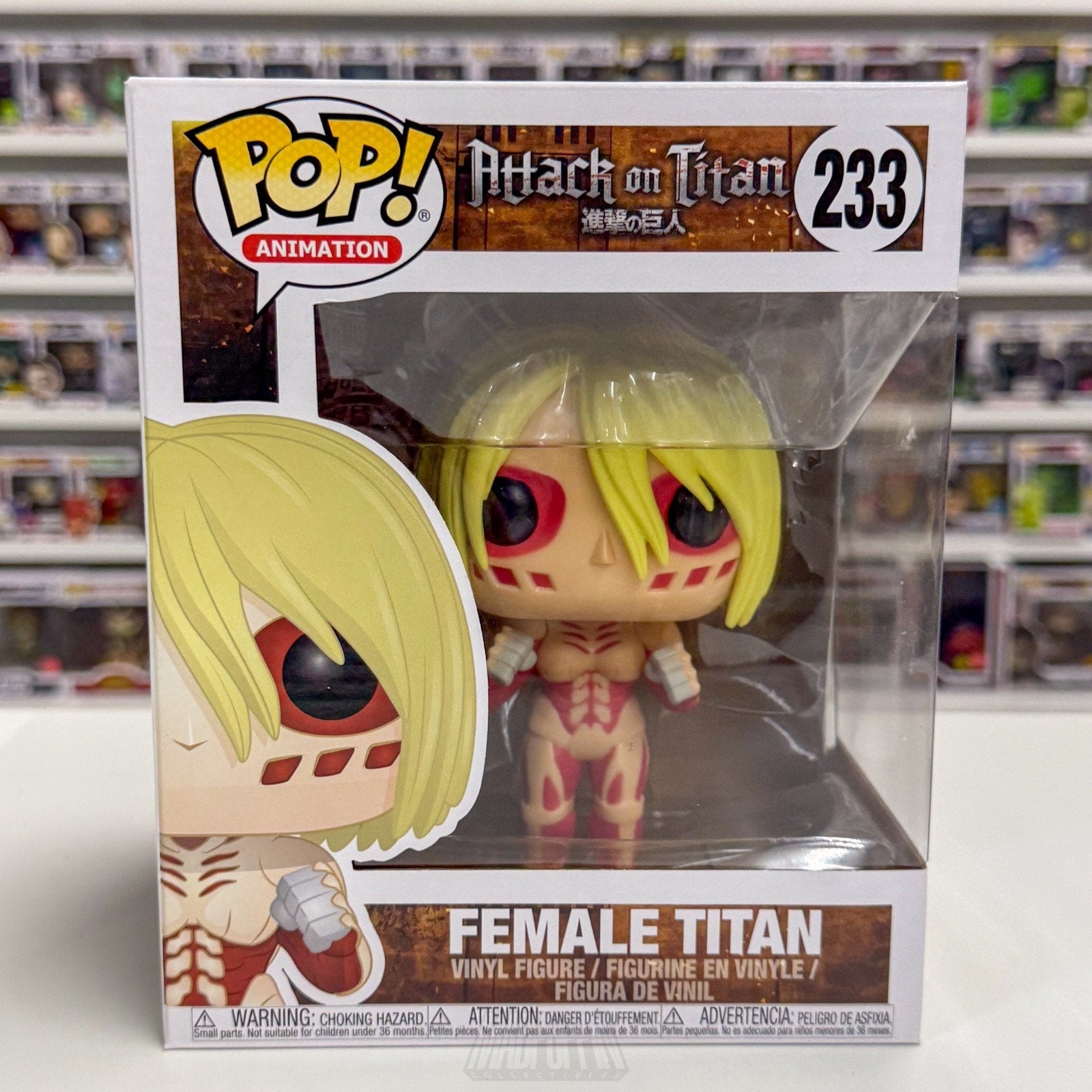 Funko Pop Anime Attack on Titan Female Titan 6" 233 Japanese Manga Vinyl Figure