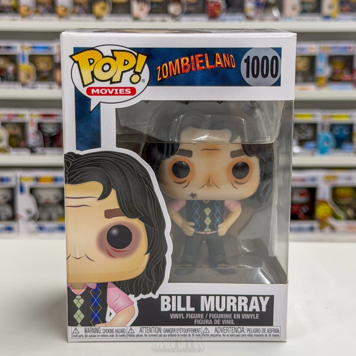 Funko Pop Movies Zombieland Bill Murray 1000 Apocalypse Horror Comedy Toy Figure