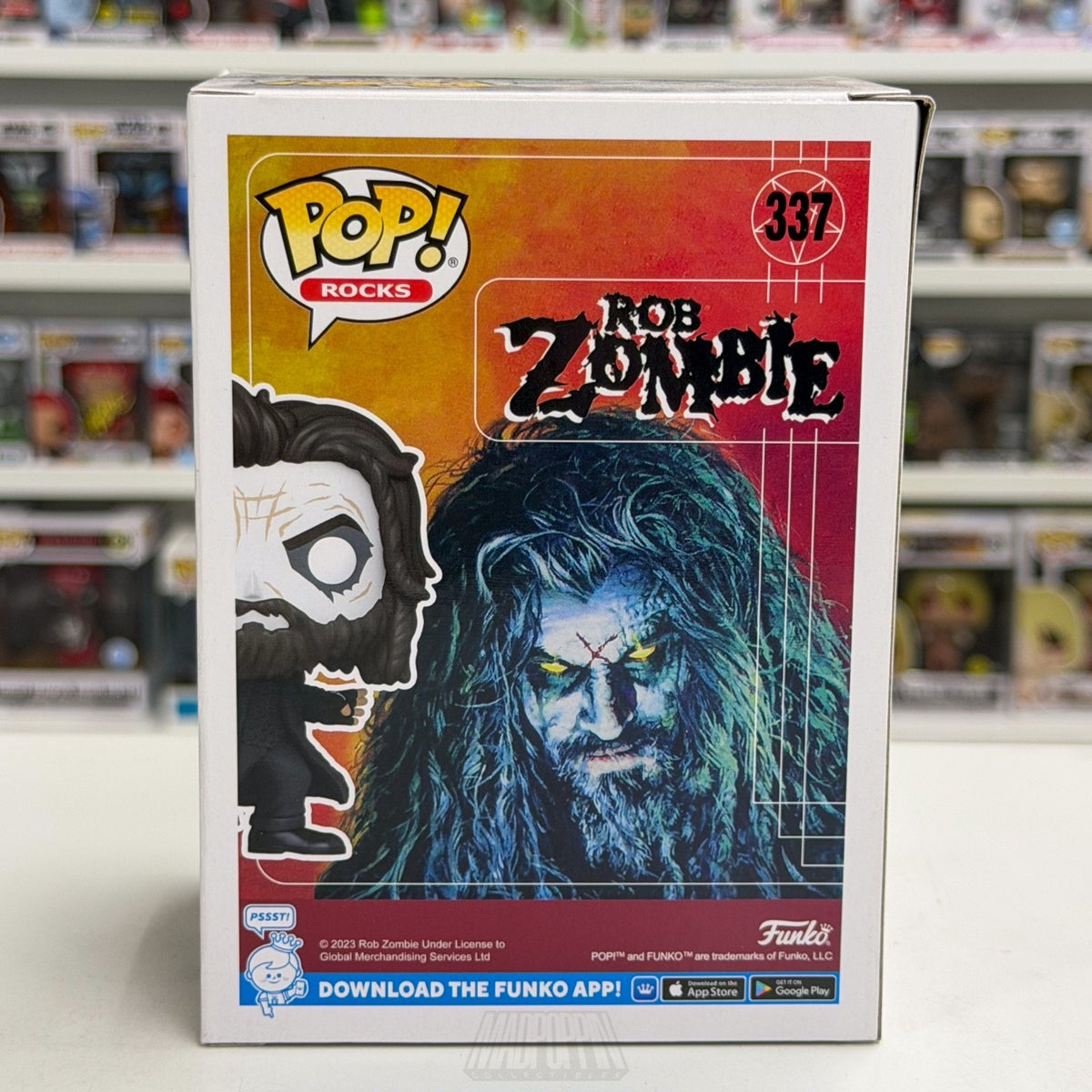 Funko Pop Rocks Rob Zombie 337 Music Singer Horror Nu Metal Toy Vinyl Figure