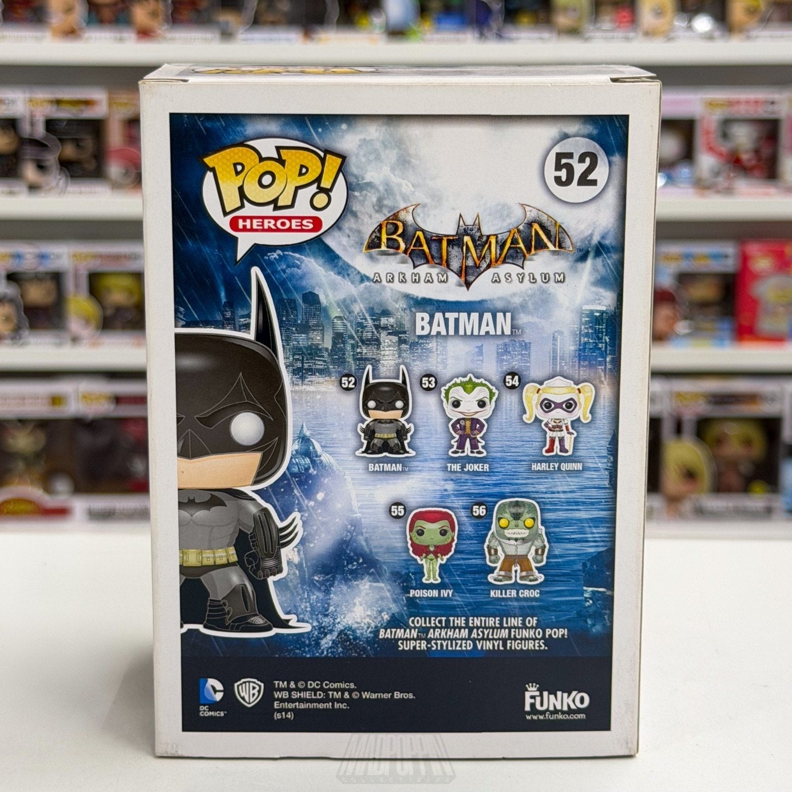 Funko Pop DC Heroes Batman Arkham Asylum 52 Gotham City Video Game Vinyl Figure