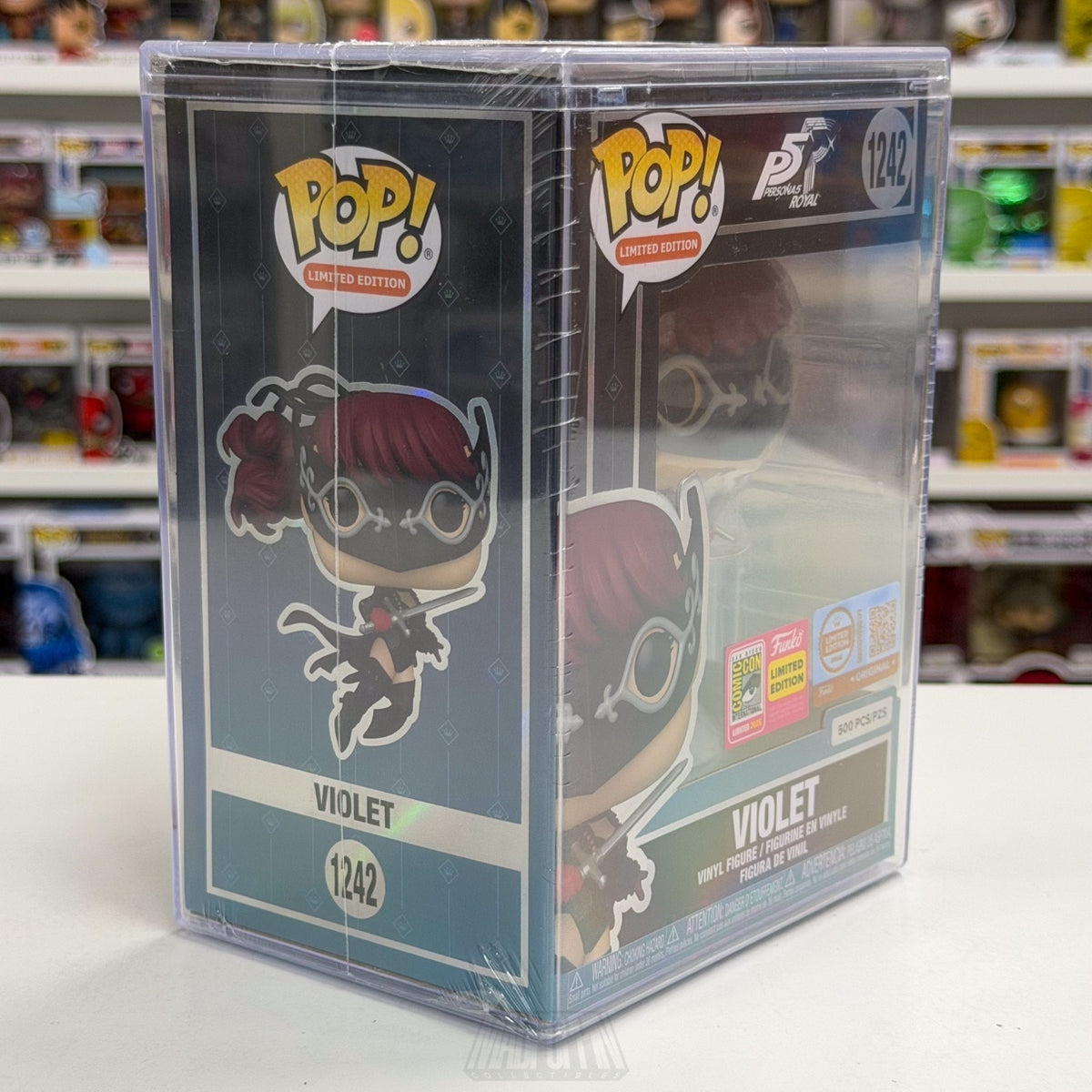 Funko Pop Games Persona 5 Violet 1242 SDCC 2026 Royal GRAIL OFFICIAL CON STICKER