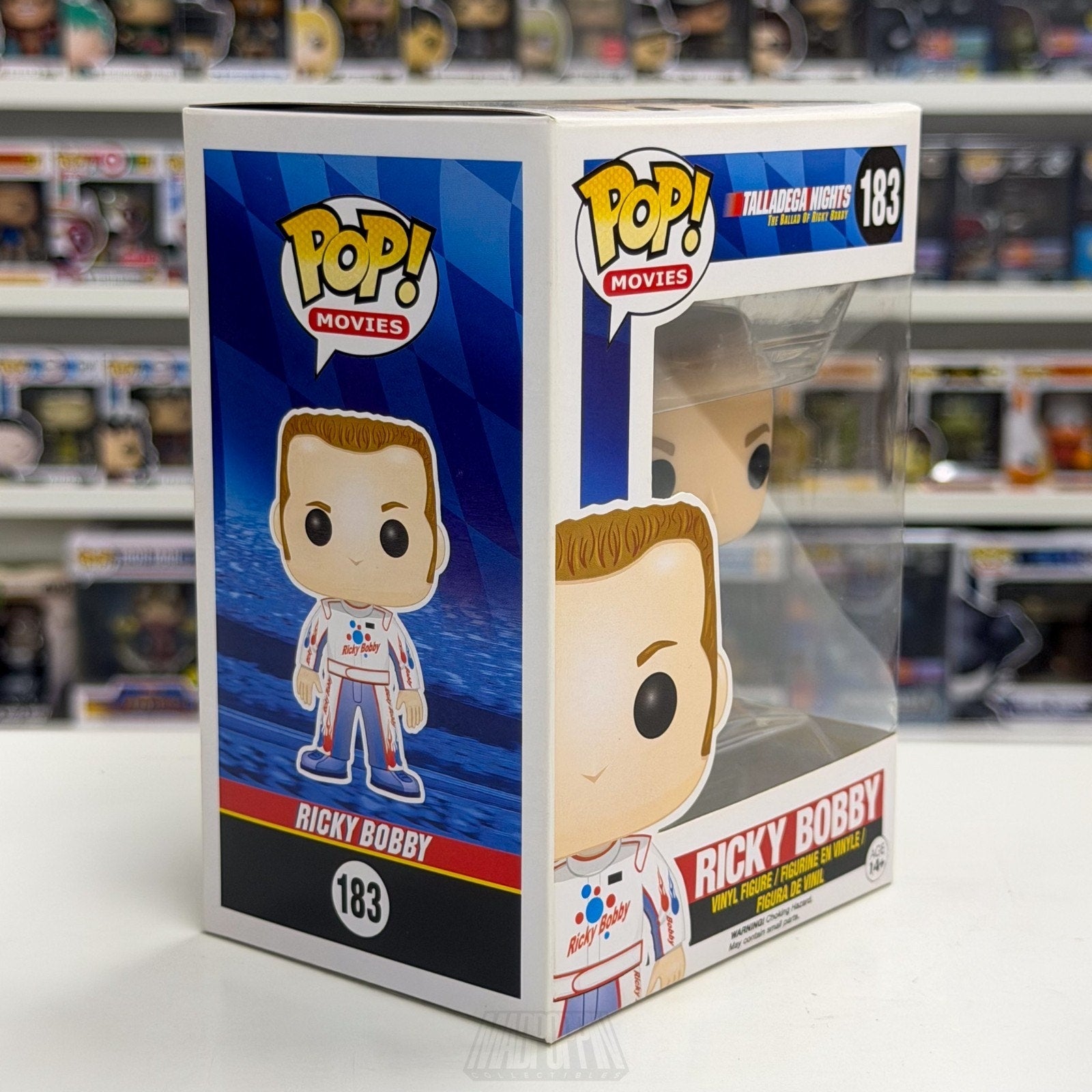Funko Pop Movies Talladega Nights Ballad Ricky Bobby 183 NASCAR Toy Vinyl Figure