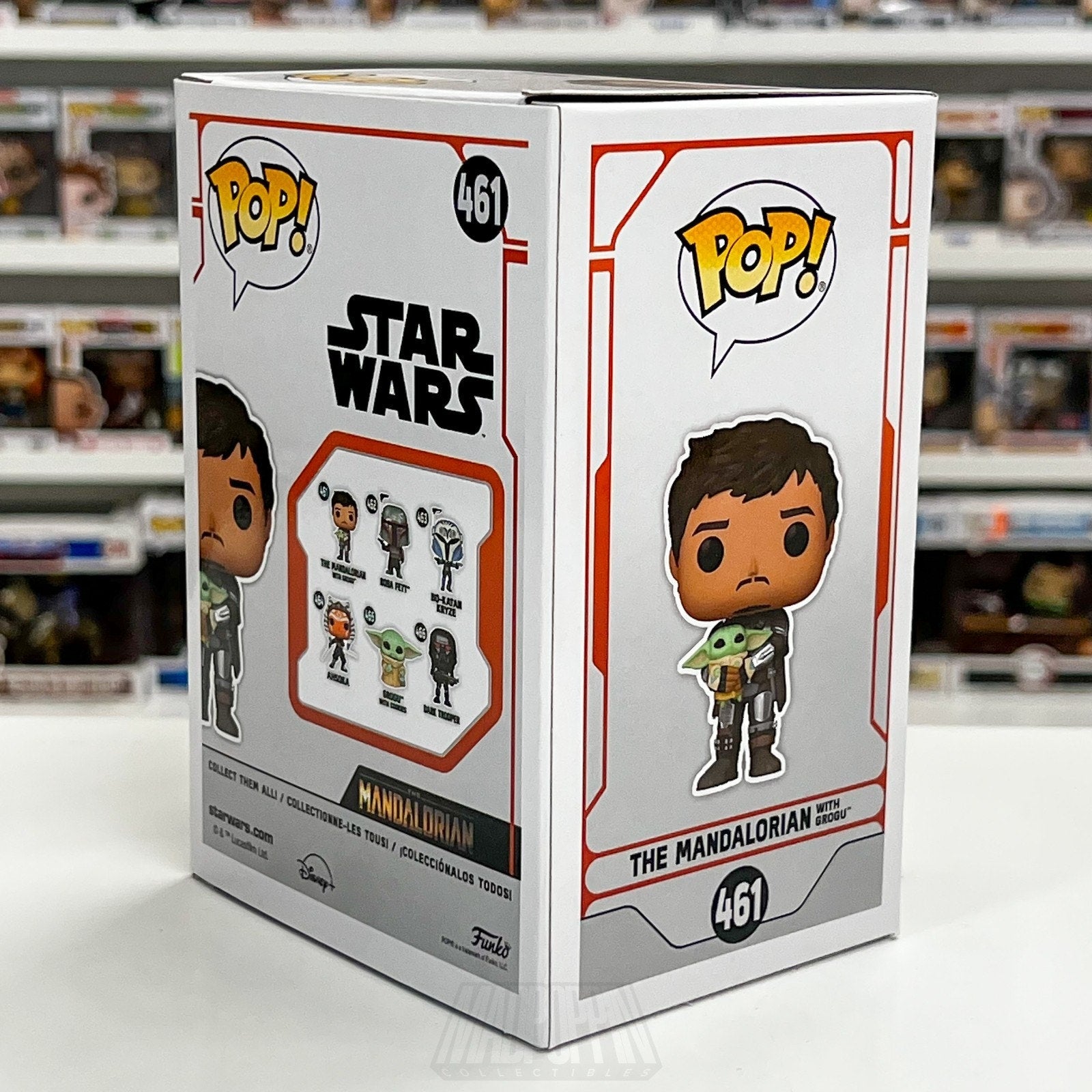 Funko Pop Star Wars The Mandalorian with Grogu 461 Bounty Hunter Vinyl Figure