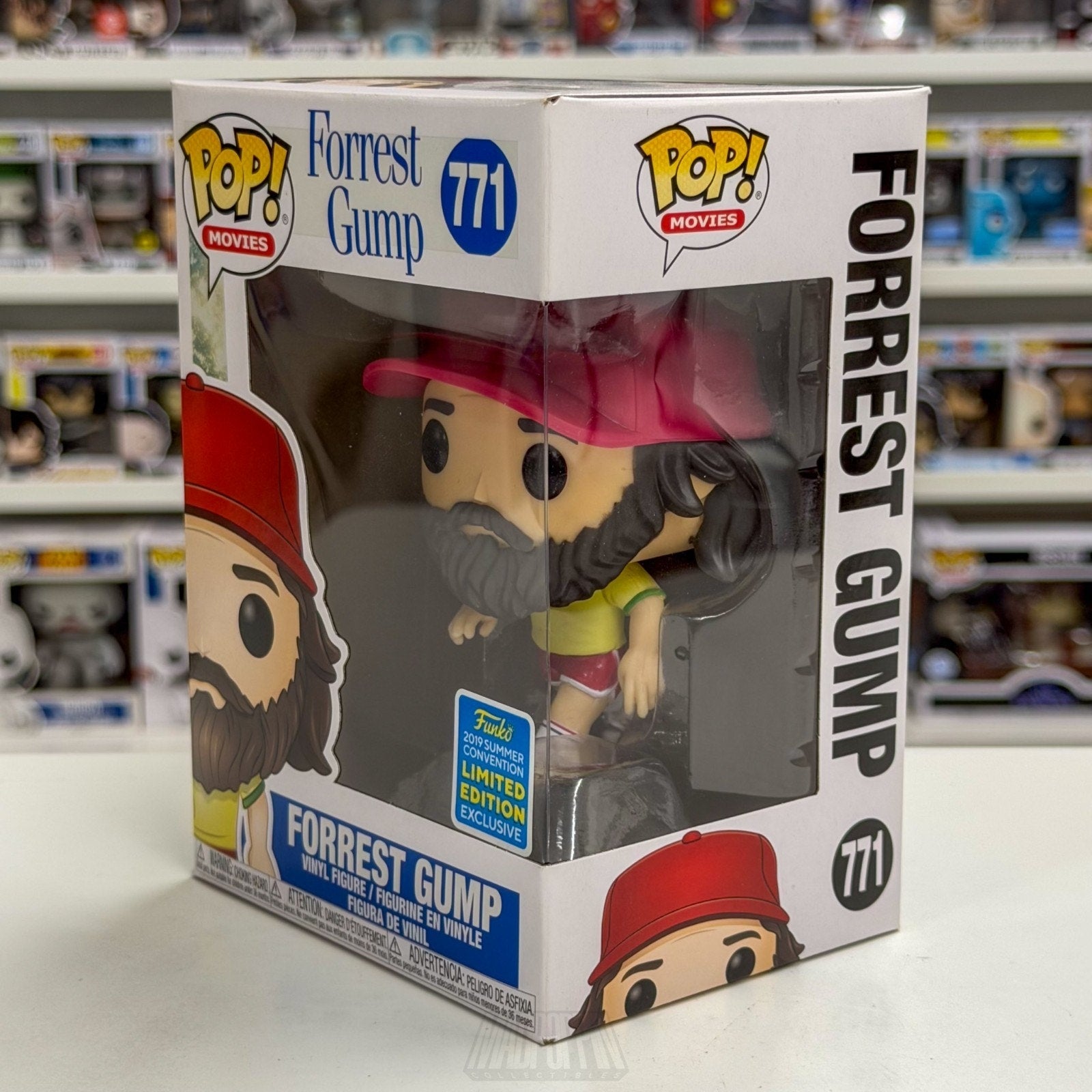 Funko Pop Movies Forrest Gump Beard SDCC 771 Comedy Drama Chocolate Vinyl Figure