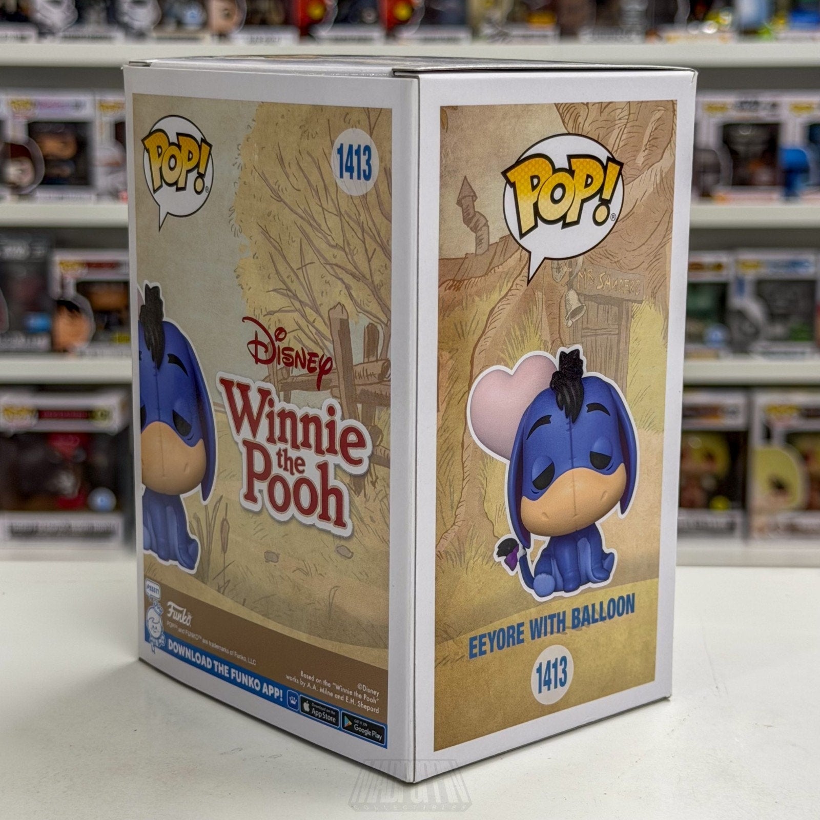 Funko Pop Disney Winnie the Pooh Eeyore with Balloon BoxLunch 1413 Vinyl Figure