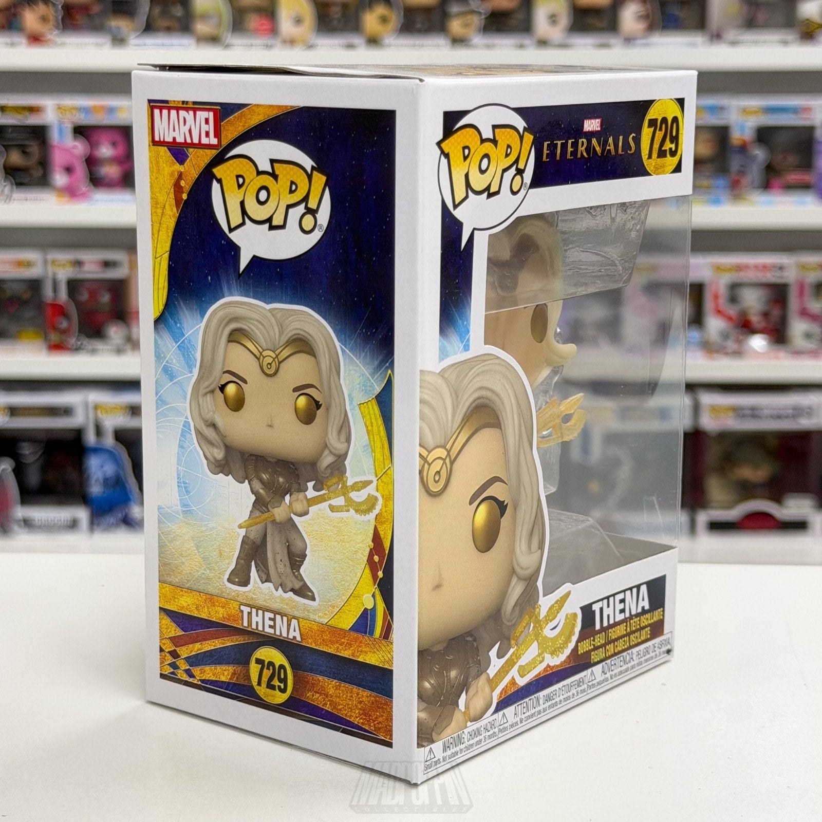 Funko Pop Marvel Eternals Thena 729 MCU Goddess of War Greece Toy Vinyl Figure