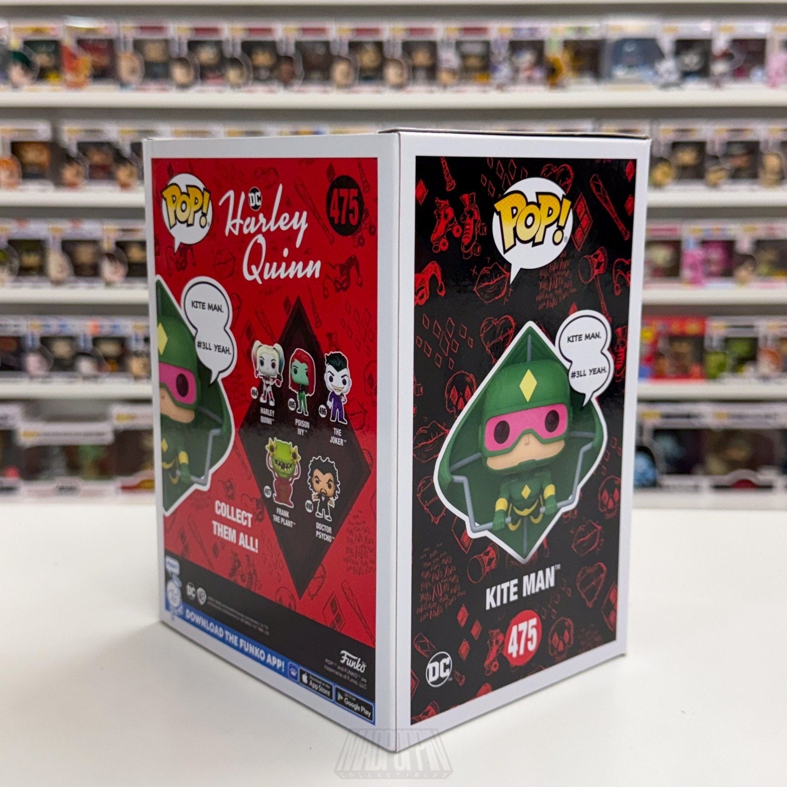 Funko Pop DC Harley Quinn Kite Man PX Previews 475 Supervillain Toy Vinyl Figure
