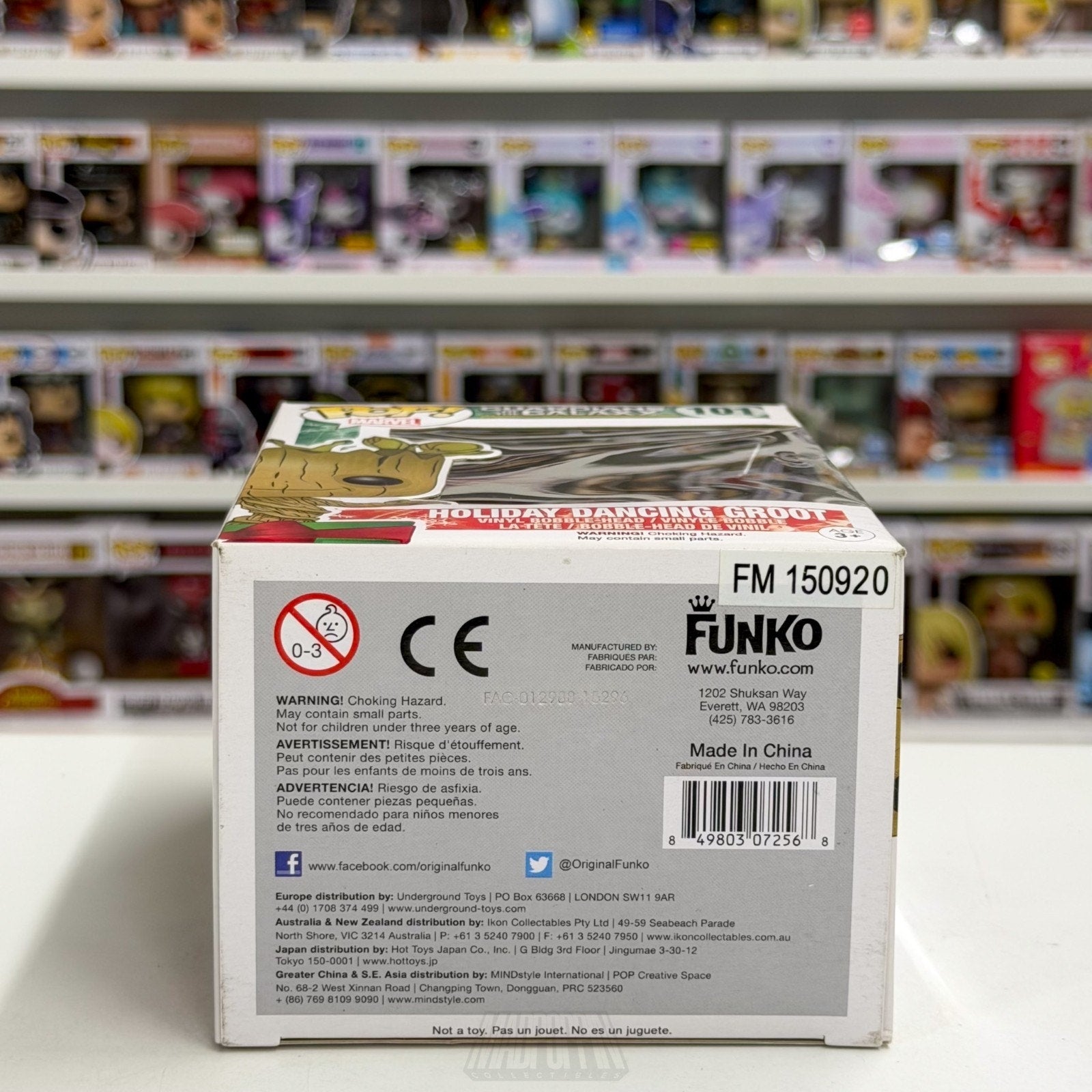 Funko Pop Marvel Guardians of the Galaxy Holiday Dancing Groot 101 Vinyl Figure