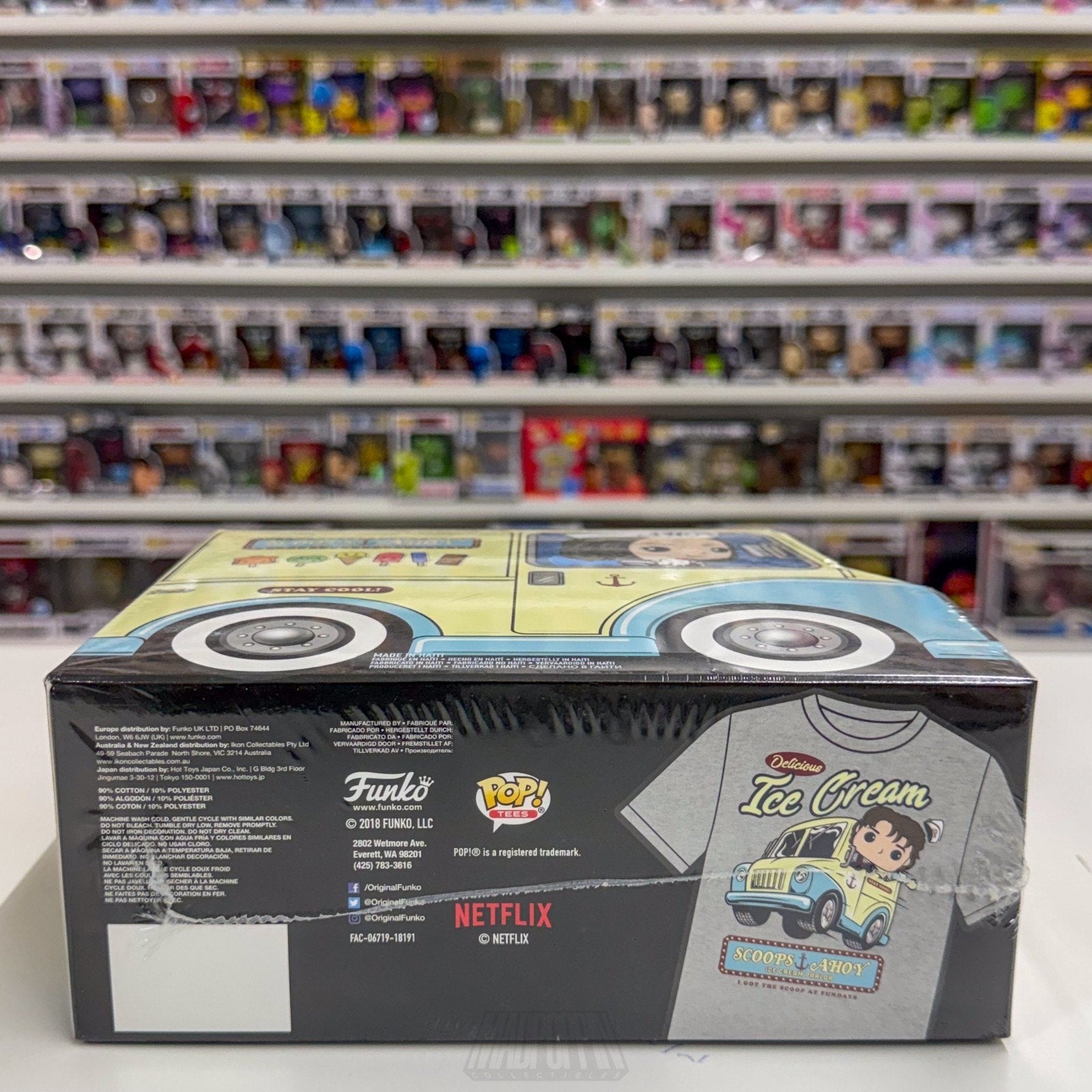 Funko Pop Fundays 2018 TV Stranger Things Scoops Ahoy Exclusive Tee Small Sealed