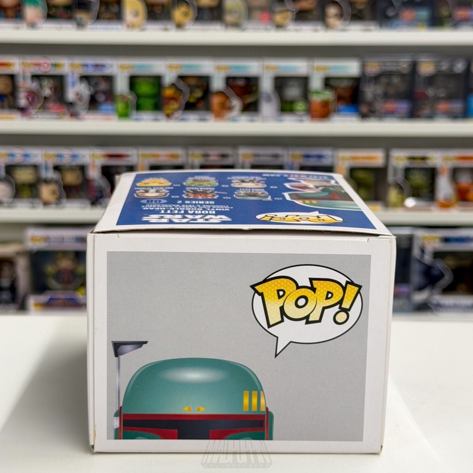 Funko Pop Star Wars Boba Fett Blue Box 08 Mandalorian Bounty Hunter Vinyl Figure
