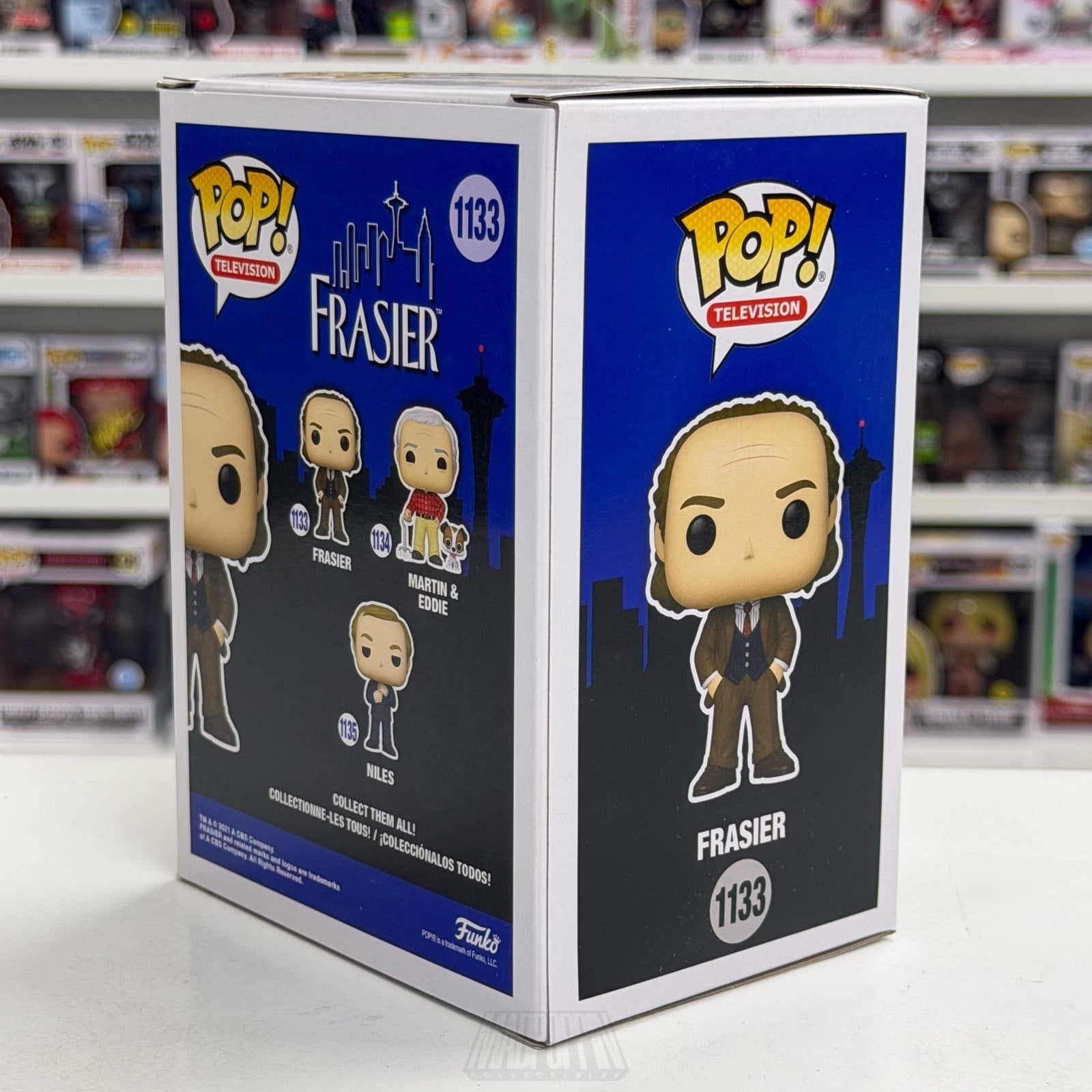 Funko Pop TV Frasier Crane 1133 NBC Sitcom Cheers Spin-Off Psychiatrist Figure