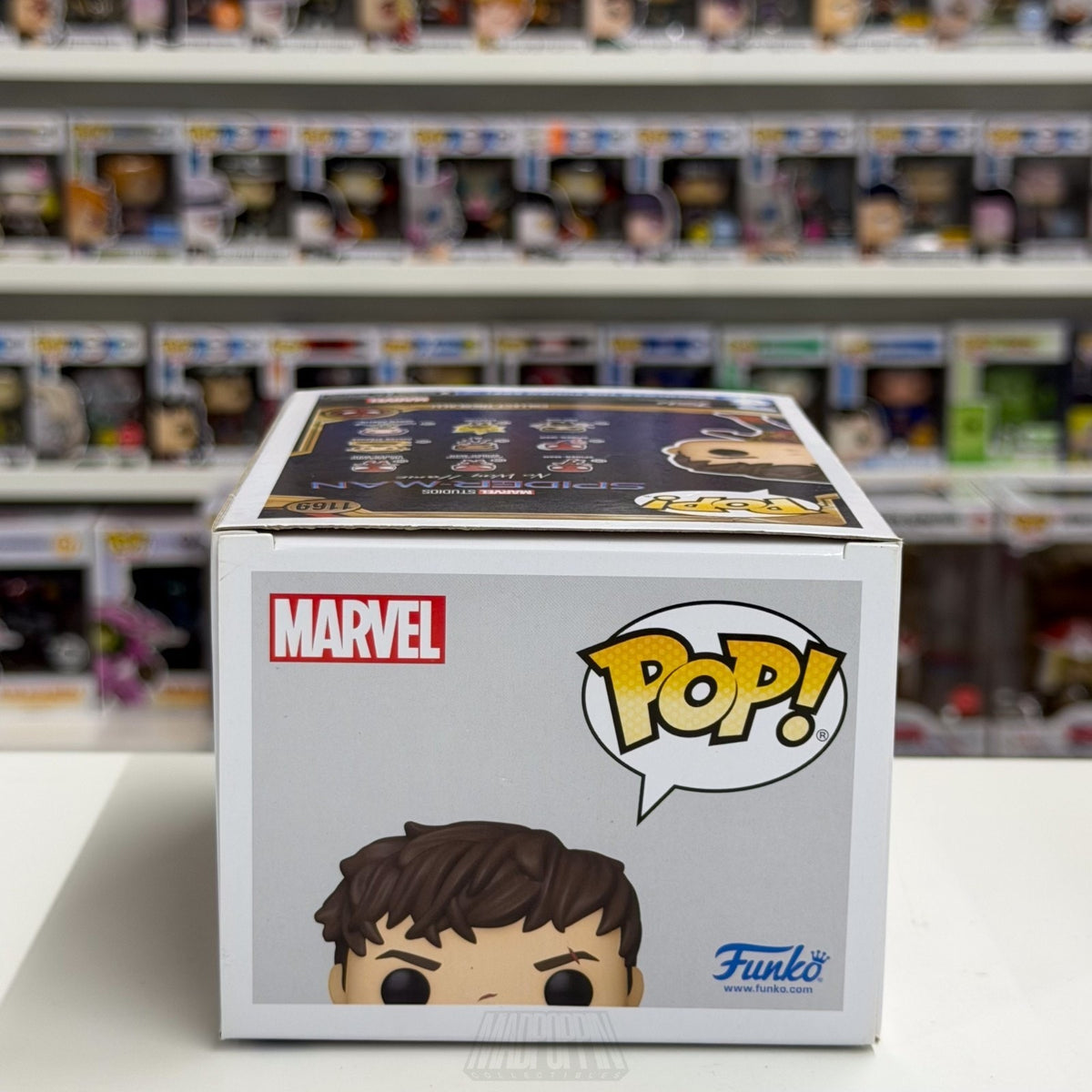 Funko Pop Marvel No Way Home Spider-Man Unmasked w/Scars 1196 Toy Vinyl Figure