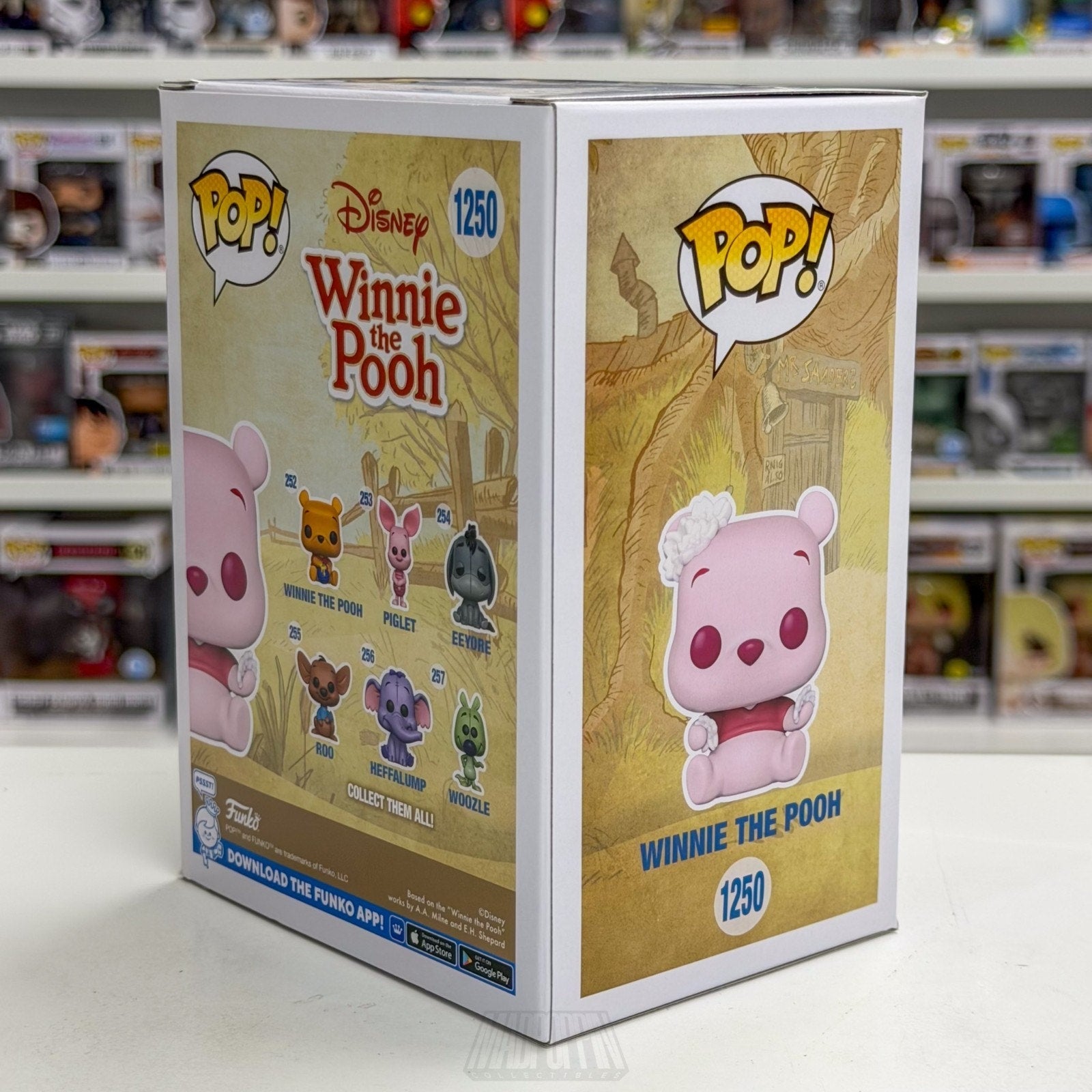 Funko Pop Disney Winnie The Pooh Pink Flocked Hot Topic 1250 Toy Vinyl Figure